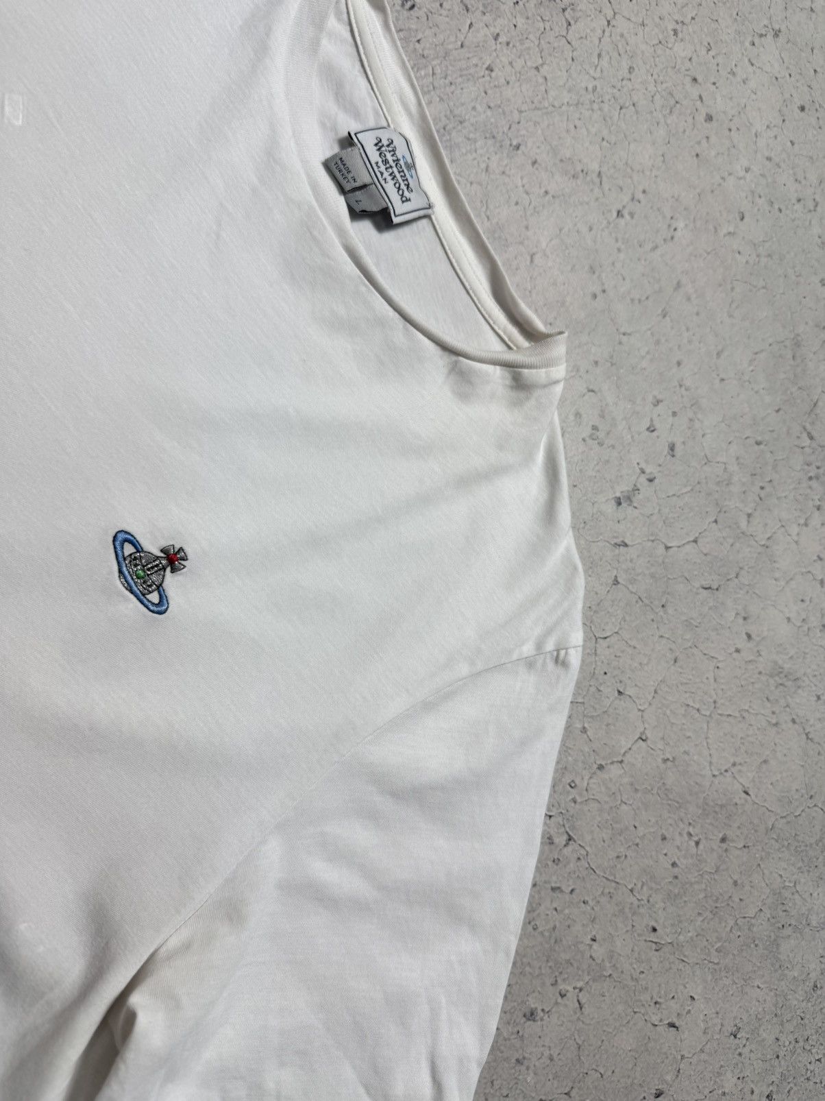 Vivienne Westwood Vivienne Westwood Luxury White T-Shirt Size US L / EU 52-54 / 3 - 5 Thumbnail