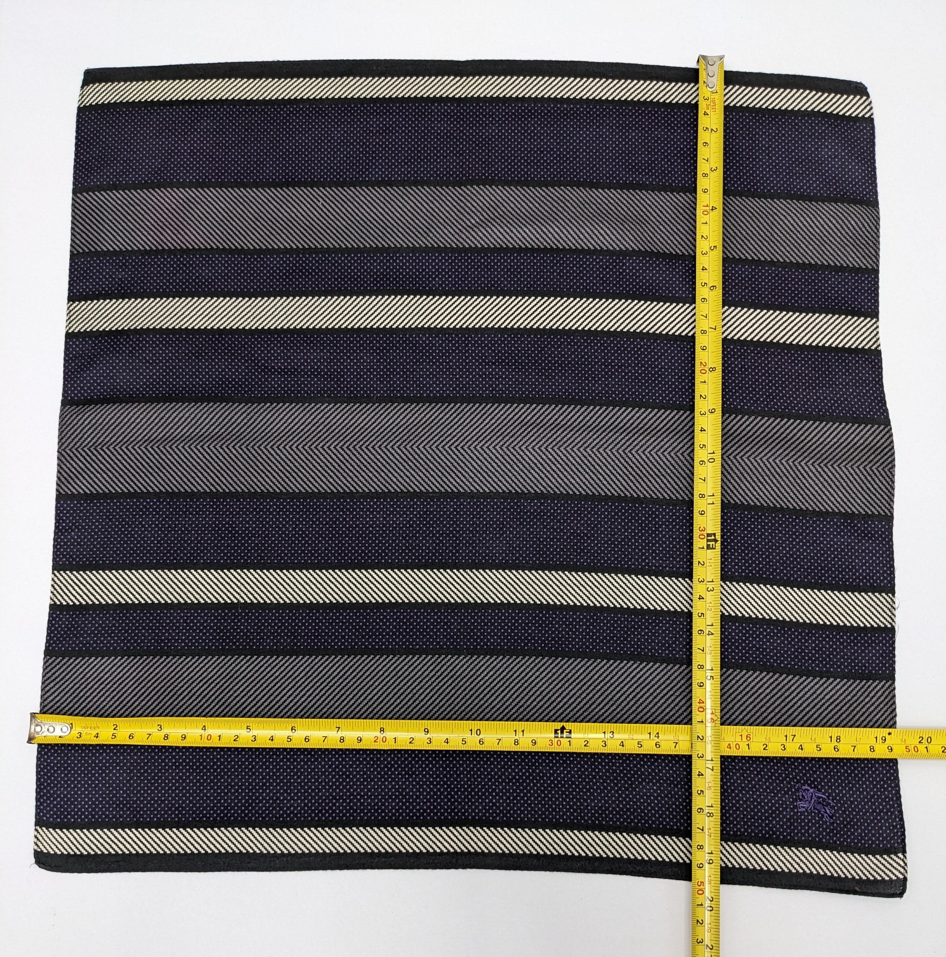 Burberry Burberry Striped Pocket Square with Purple Prorsum Knight Size ONE SIZE - 4 Thumbnail
