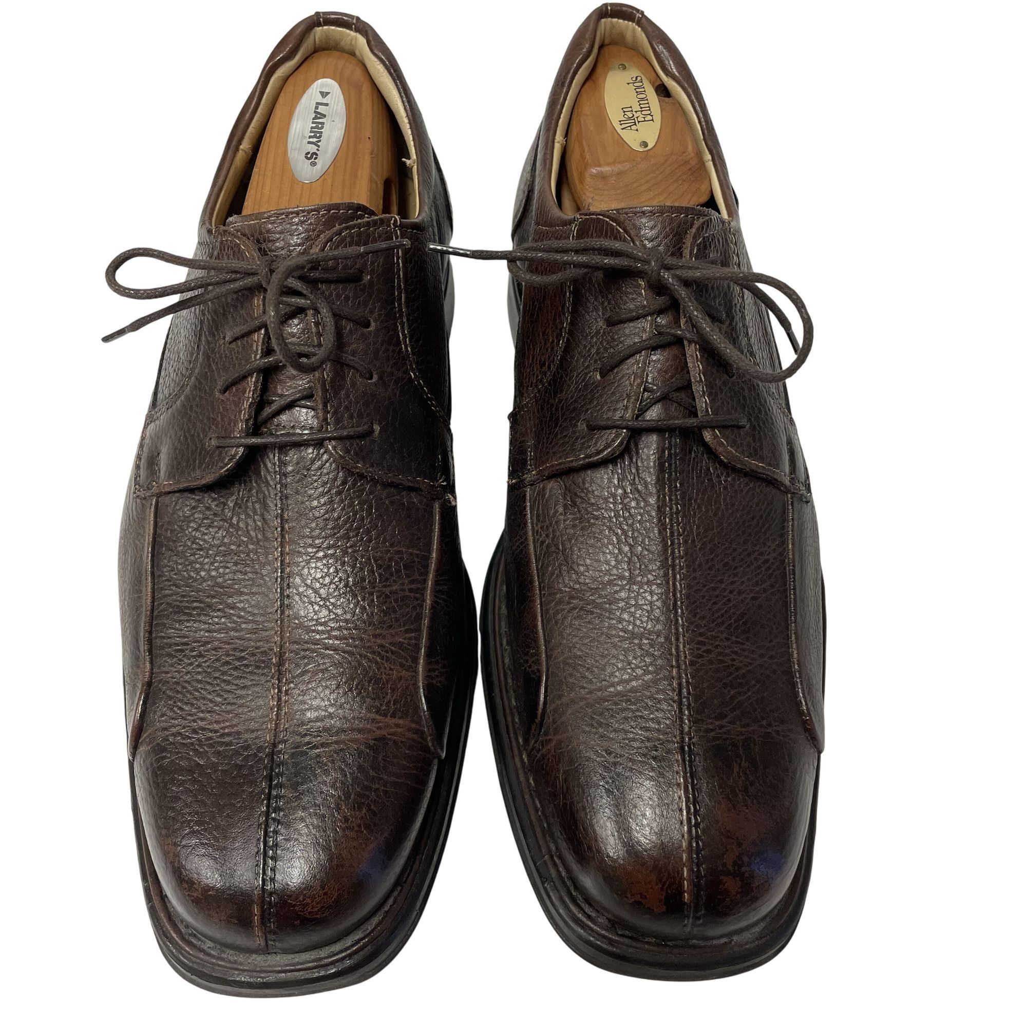 Belvedere Vtg Belvedere Baybridge Brown PEBBLED Leather Oxford Shoes Size US 9 / EU 42 - 3 Thumbnail