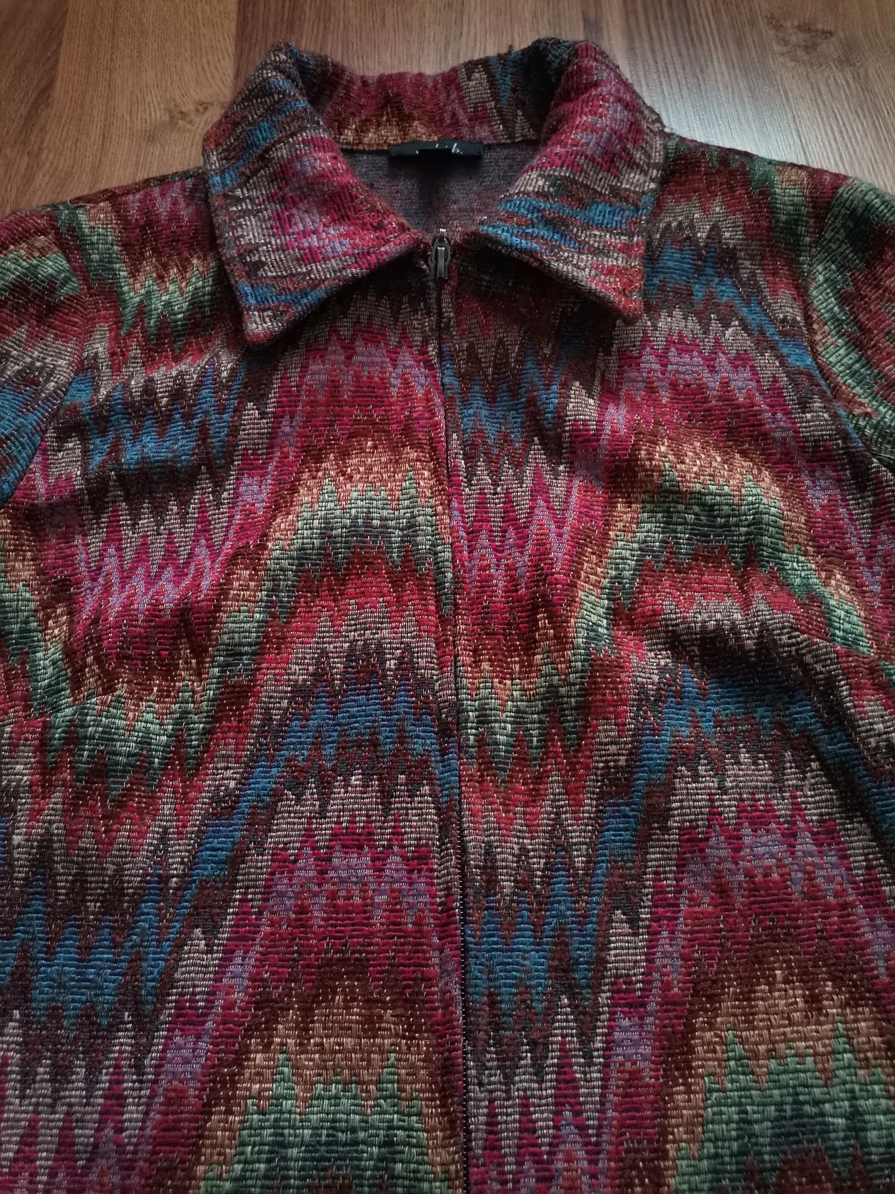 Vintage Violet B. Women's Abstract Jacket Size S / US 4 / IT 40 - 2 Thumbnail