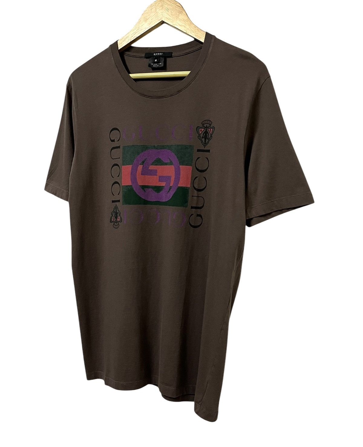 Gucci GUCCI ITALY LUXURY BIGO LOGO DESIGNER TSHIRT Size US L / EU 52-54 / 3 - 5 Thumbnail