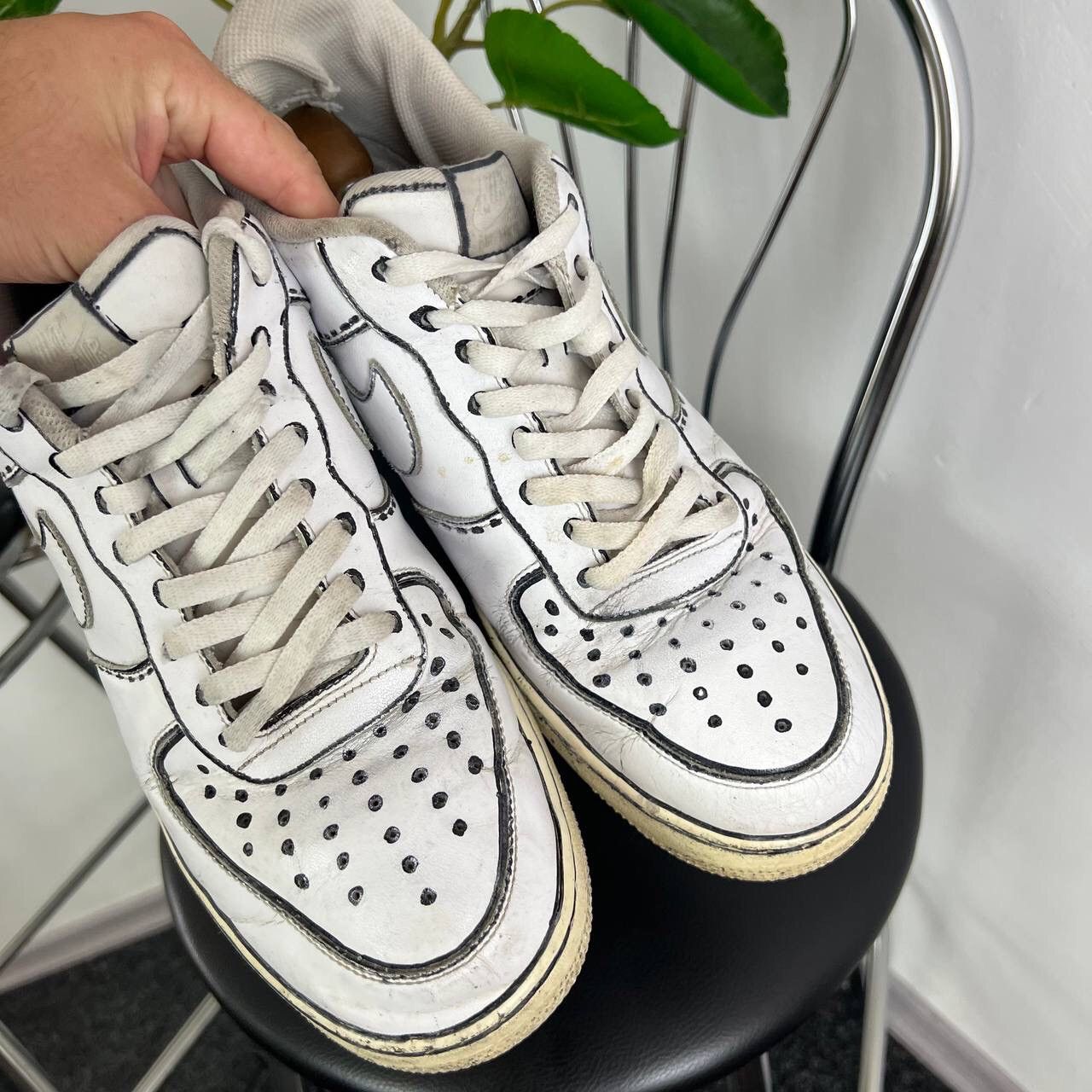 Other Nike Air Force 1 Shoes Y2k Swoosh Custom Size US 12 / EU 45 - 2 Thumbnail