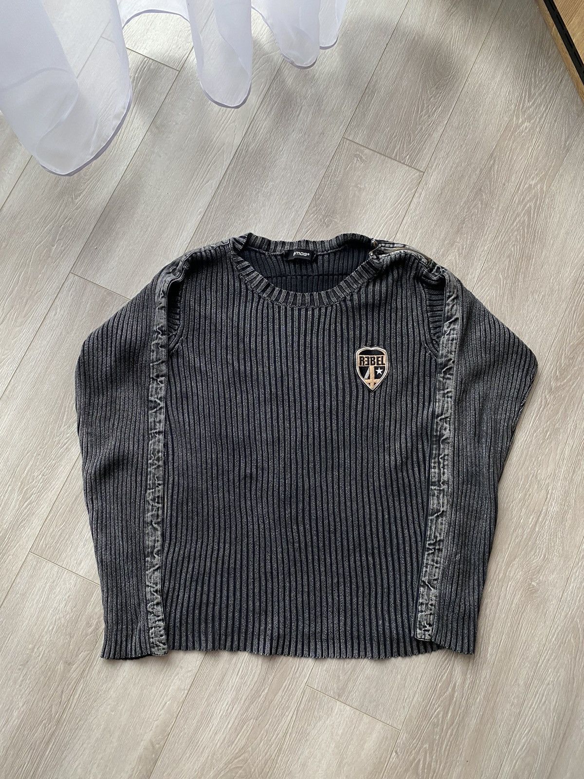 20471120 Amazing Vintage Ice Washed Knit Sweater Size US M / EU 48-50 / 2 - 2 Thumbnail