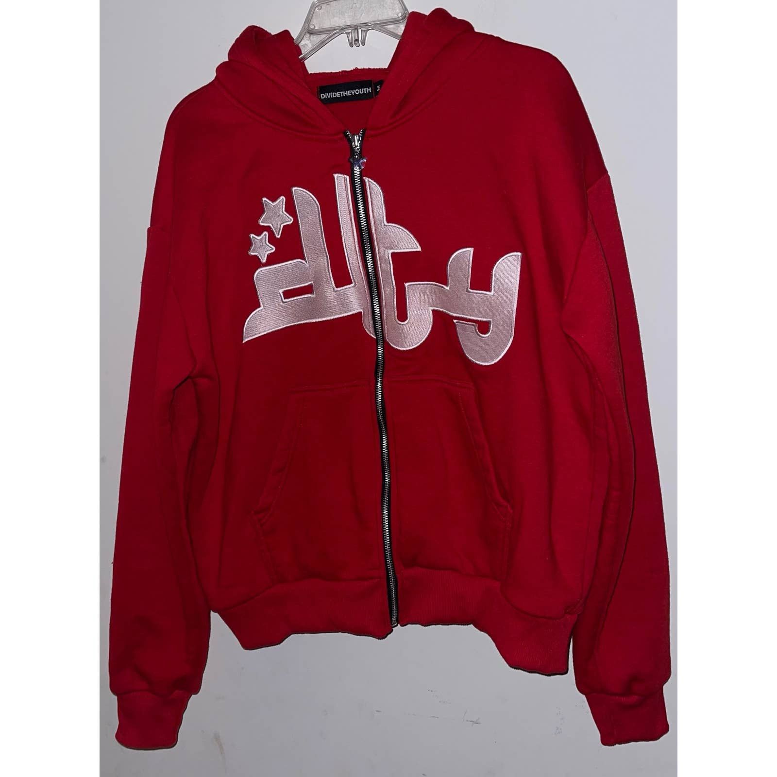 Divide The Youth Divide The Youth Full Zip Hoodie Jacket Red Size ...