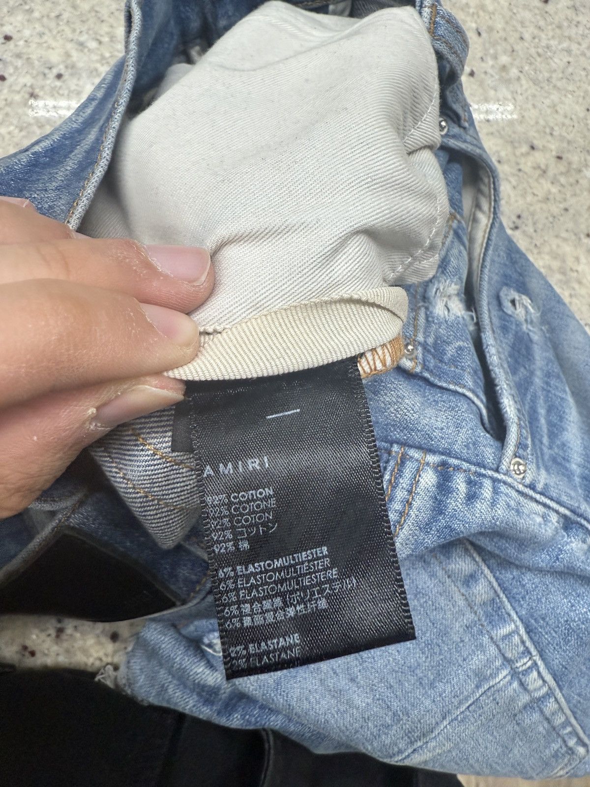 Amiri Amiri MX1 Blue Denim Brown MX1s Size US 34 / EU 50 - 11 Thumbnail