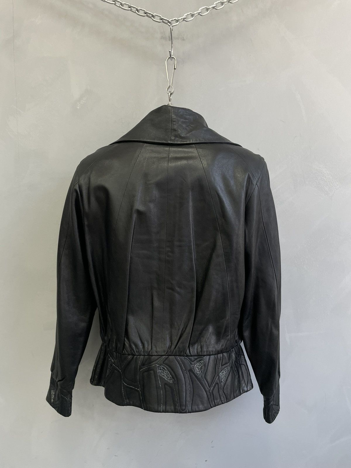 Japanese Brand 14th addiction black leather biker leather jacket gothic y2k Size US S / EU 44-46 / 1 - 8 Thumbnail