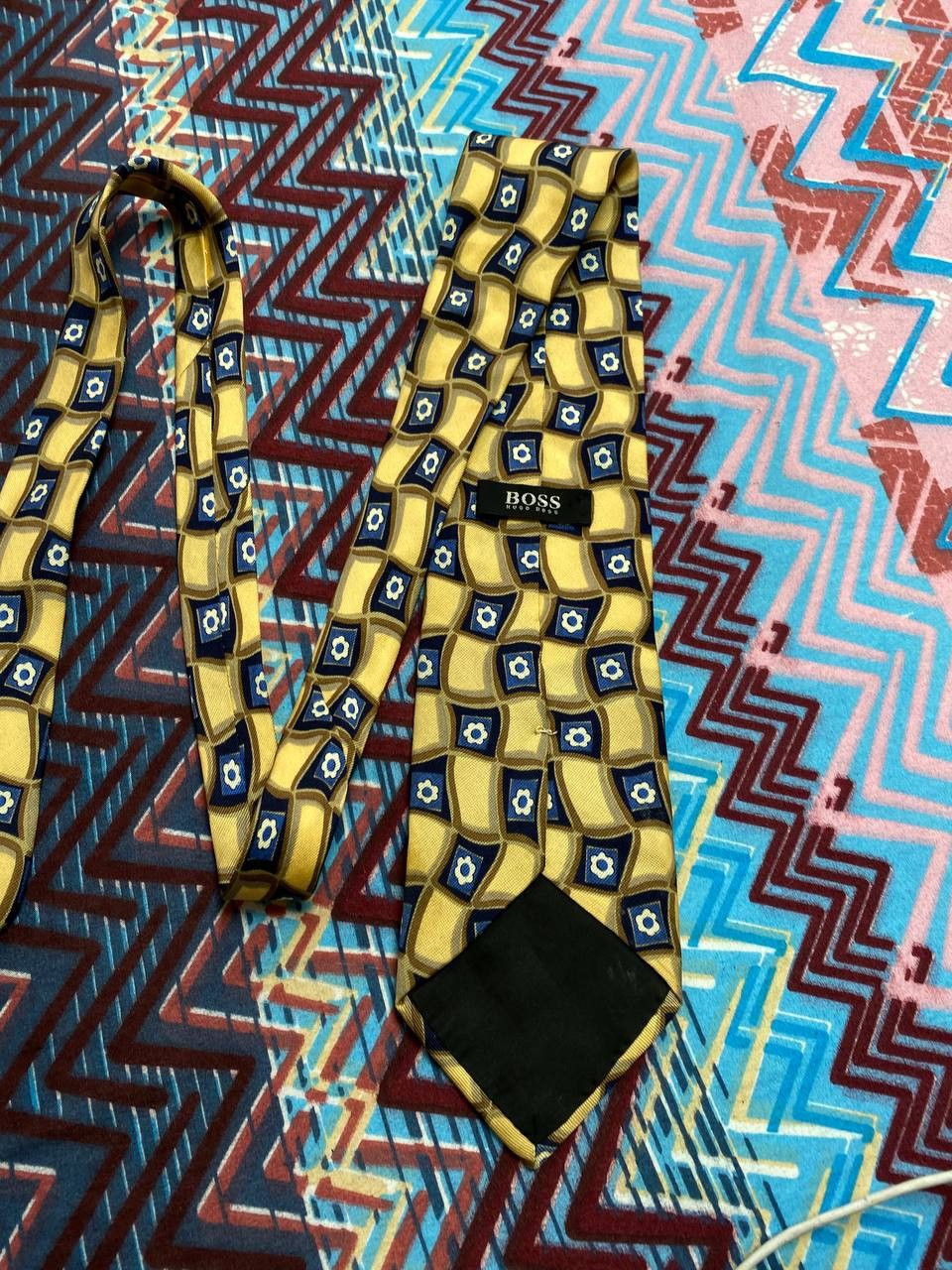 Hugo Boss Tie Vintage Hugo Boss One size luxury Y2K Size ONE SIZE - 6 Thumbnail