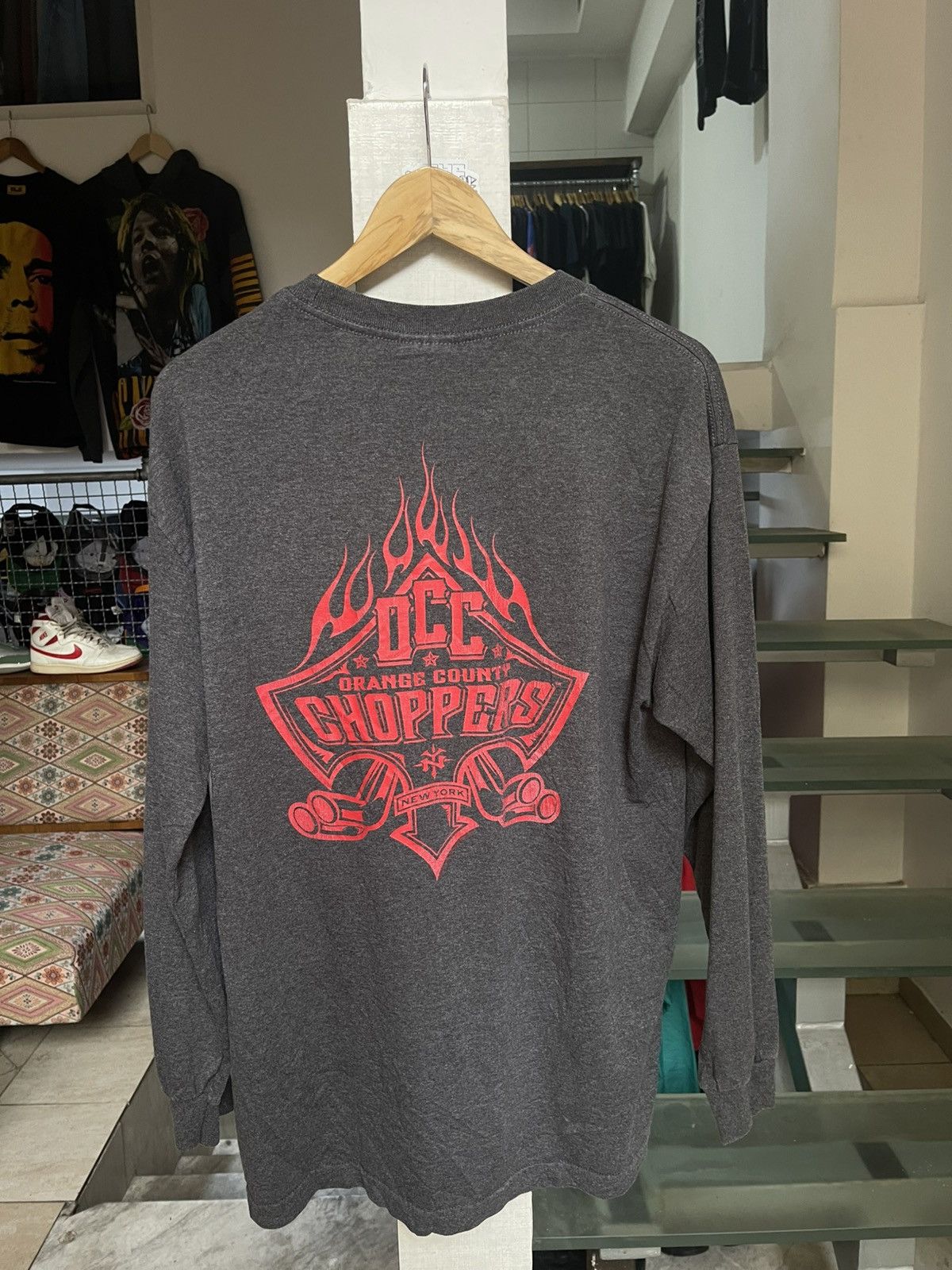 Vintage Vintage Orange Country Choppers Long Sleeve T Shirt Size US L / EU 52-54 / 3 - 3 Thumbnail