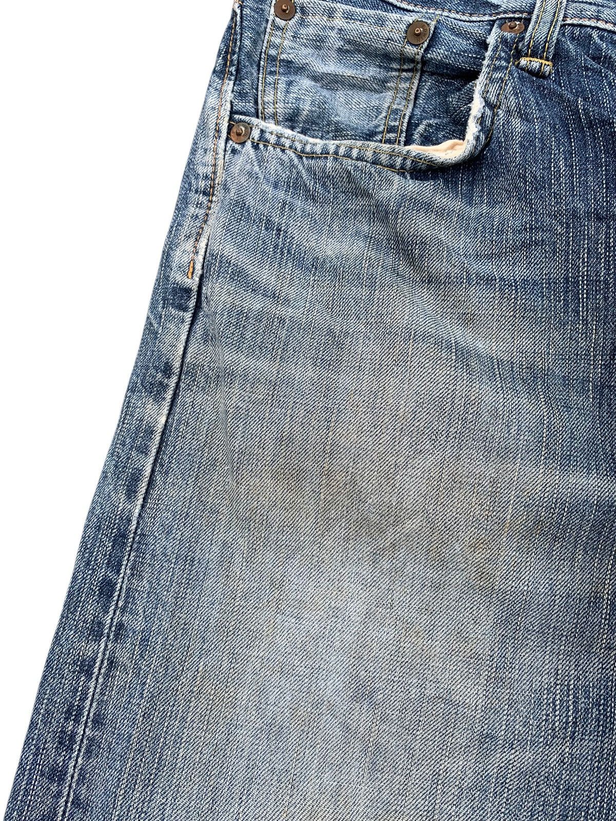 Edwin VINTAGE EDWIN 505z SELVEDGE FADED & RUSTY DISTRESSED DENIM Size US 29 - 23 Thumbnail