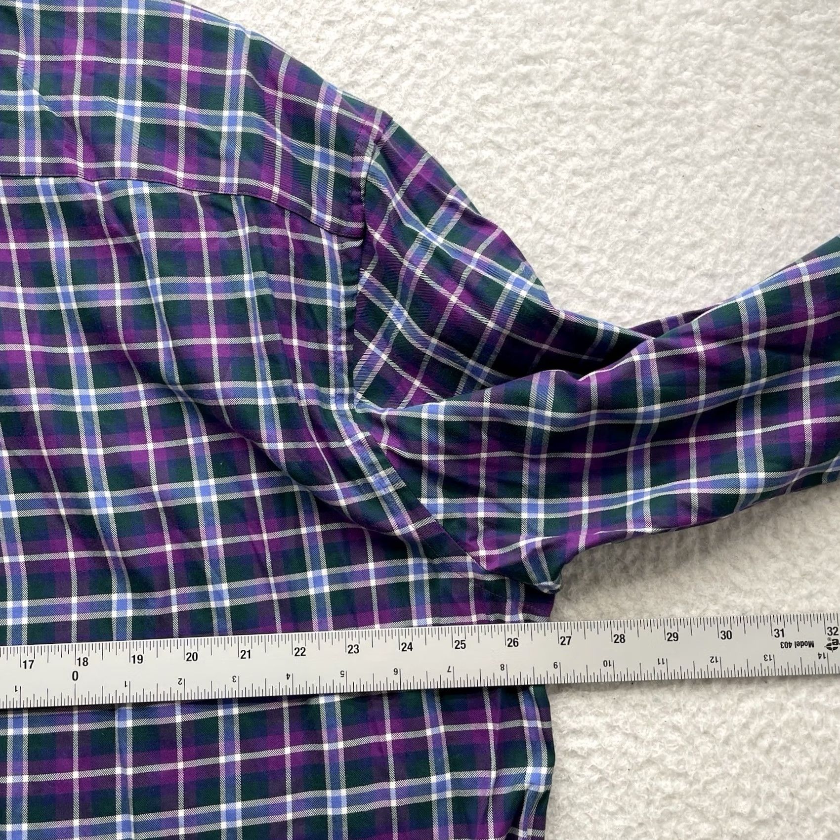 Vineyard Vines Vineyard Vines Murray Shirt Mens XL Purple Green Plaid Check Classic Fit Preppy Button-Up Button-Down N/A Size US XL / EU 56 / 4 - 7 Thumbnail