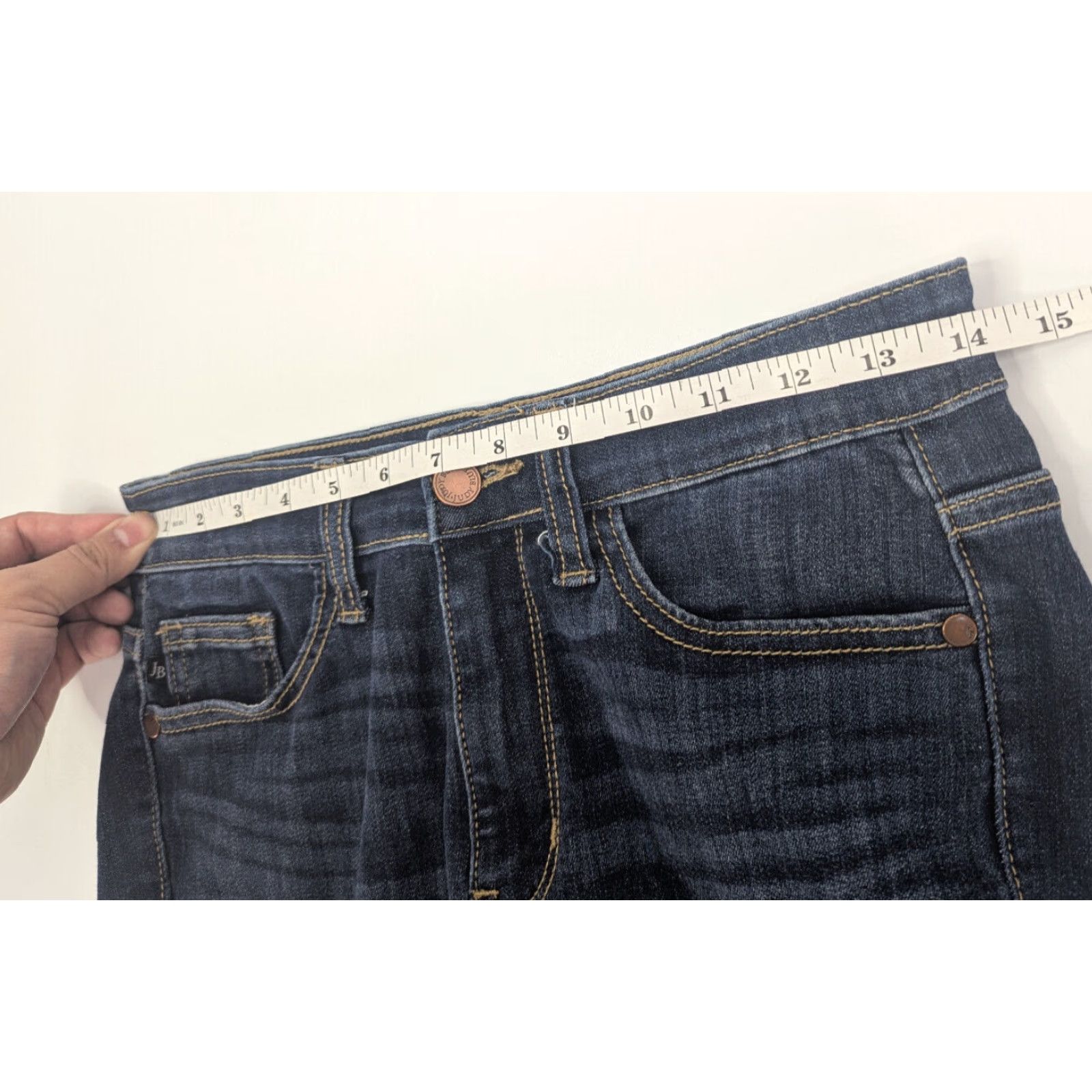 Denime Judy Blue Denim Blue Skinny Fit Capri Jeans Womens 1/25 JB82291DK Size 25" / US 0 / IT 36 - 7 Thumbnail