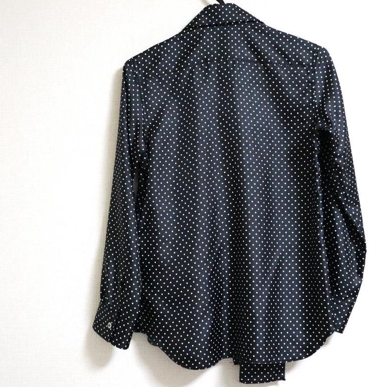 Comme des Garcons Comme Des Garcons Black Vintage Folded Polka Dot Shirt Top Size S / US 4 / IT 40 - 2 Thumbnail