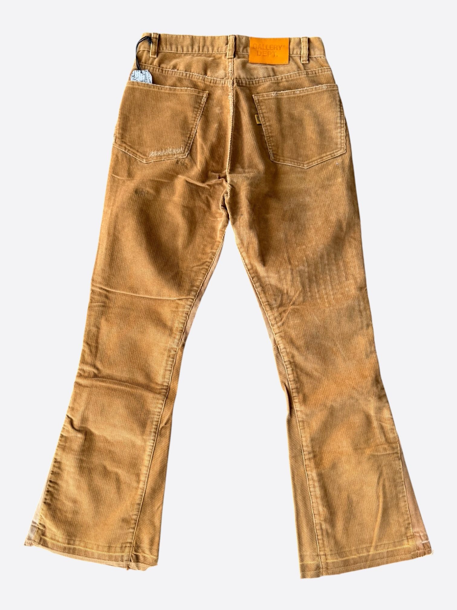 Gallery Dept. Gallery Dept Tan LA Flare Corduroy Pants Size US 31 - 2 Thumbnail