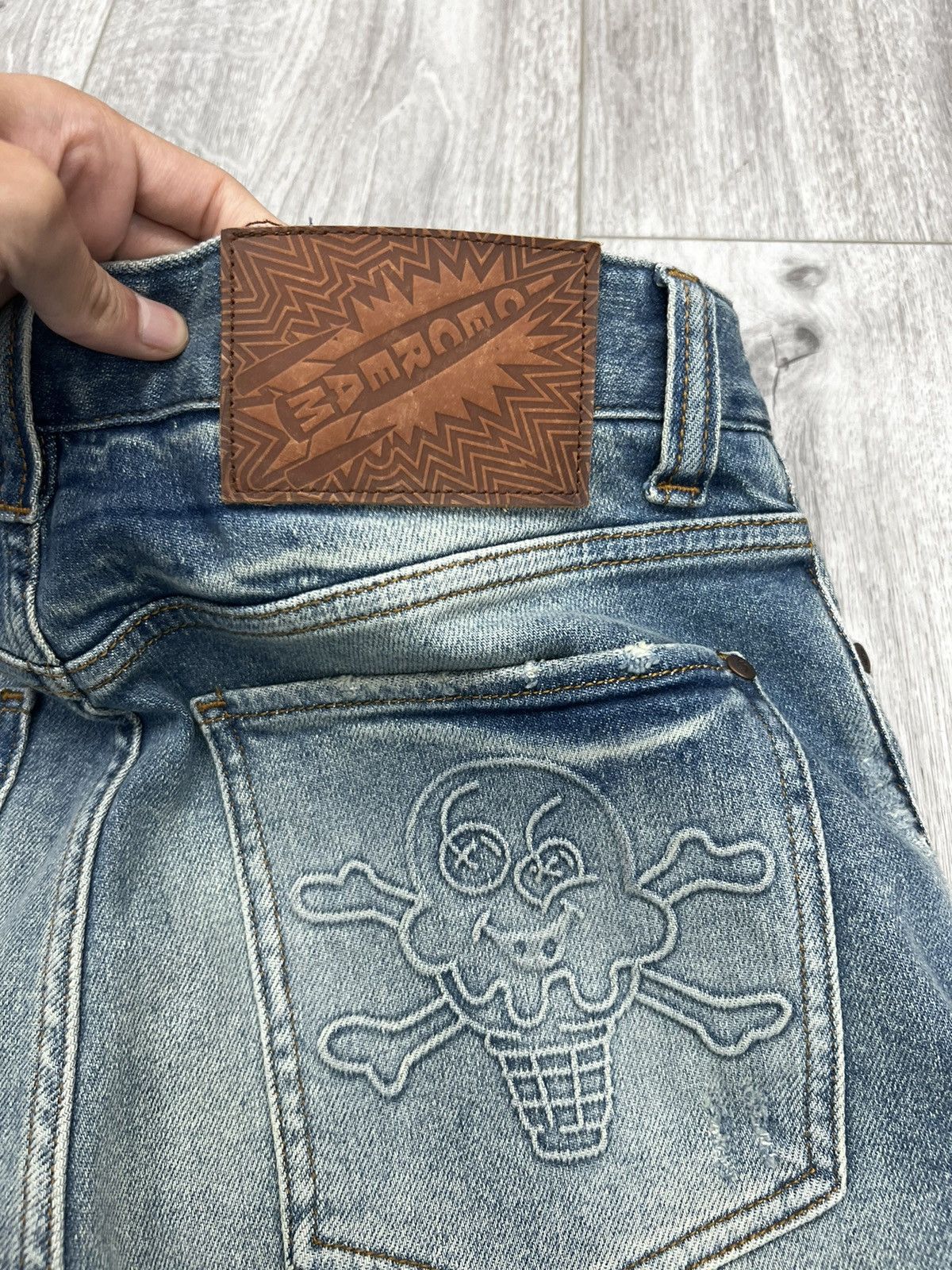 Billionaire Boys Club × Icecream BBC Running Dog Denim Size US 31 - 4 Thumbnail