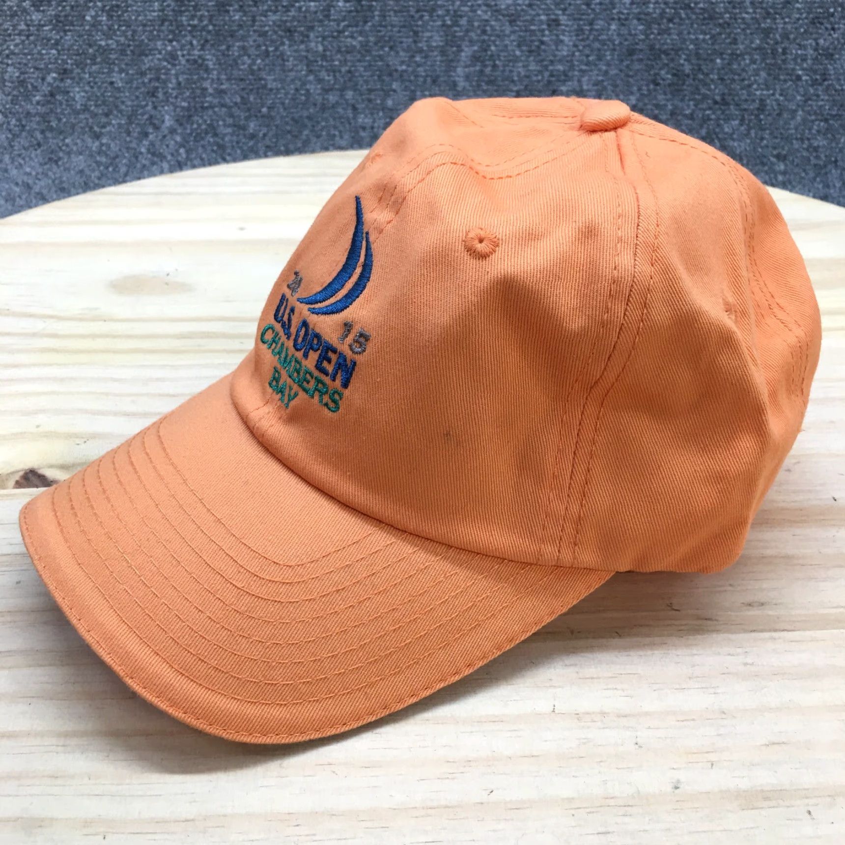 Vintage USGA Dad Baseball Cap Mens One Size Orange Adjustable Lightweight Canvas Cotton Hat Size ONE SIZE - 2 Thumbnail