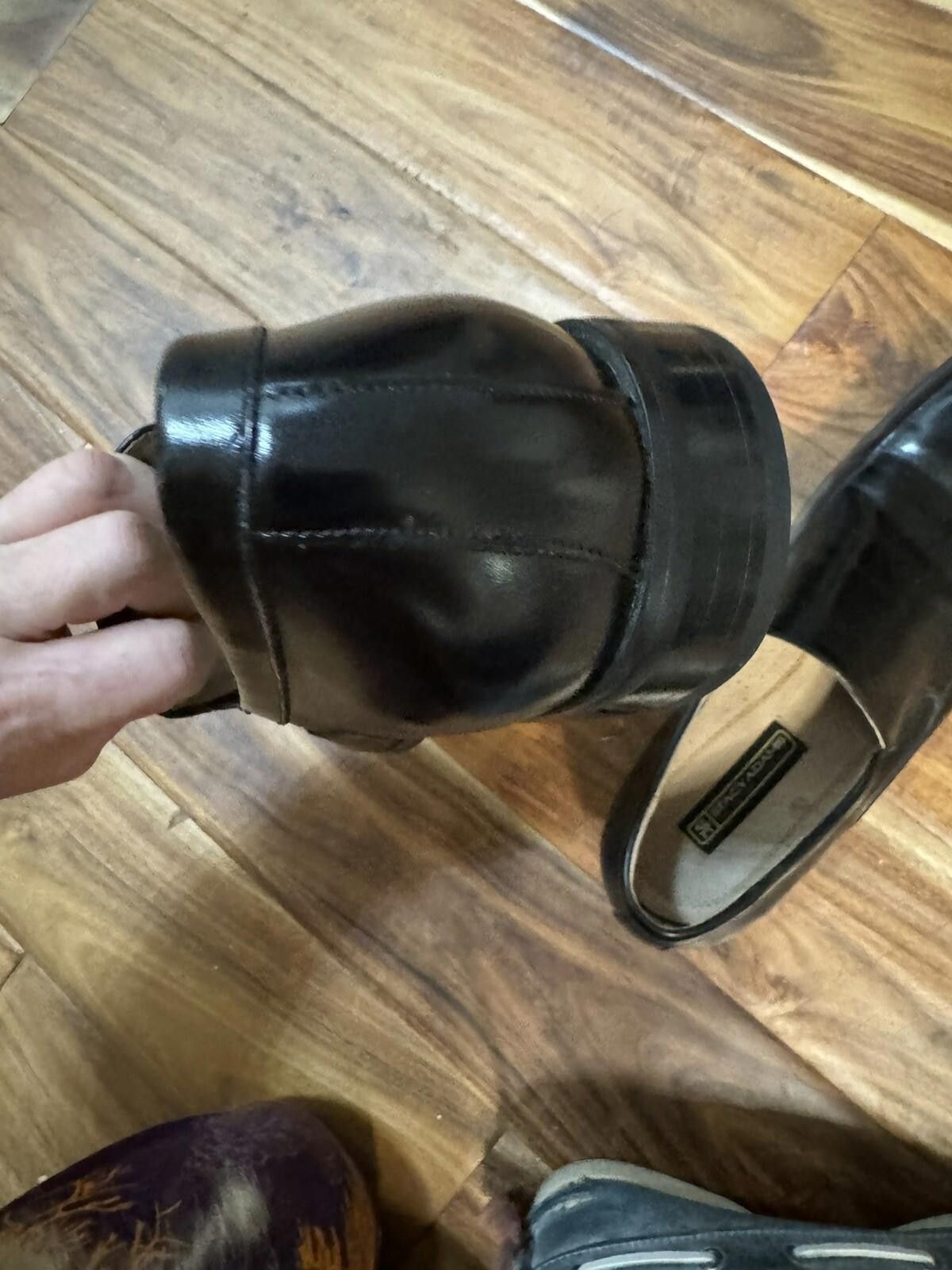 Stacy Adams Stacy Adams Black Dress Shoe Genuine Leather Men’s Size 12 Size US 12 / EU 45 - 5 Thumbnail
