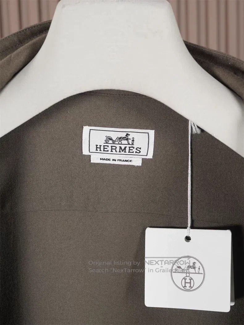 Hermes Hermes size 41 Men's Basalt Color Shirt Jacket Size US L / EU 52-54 / 3 - 5 Thumbnail