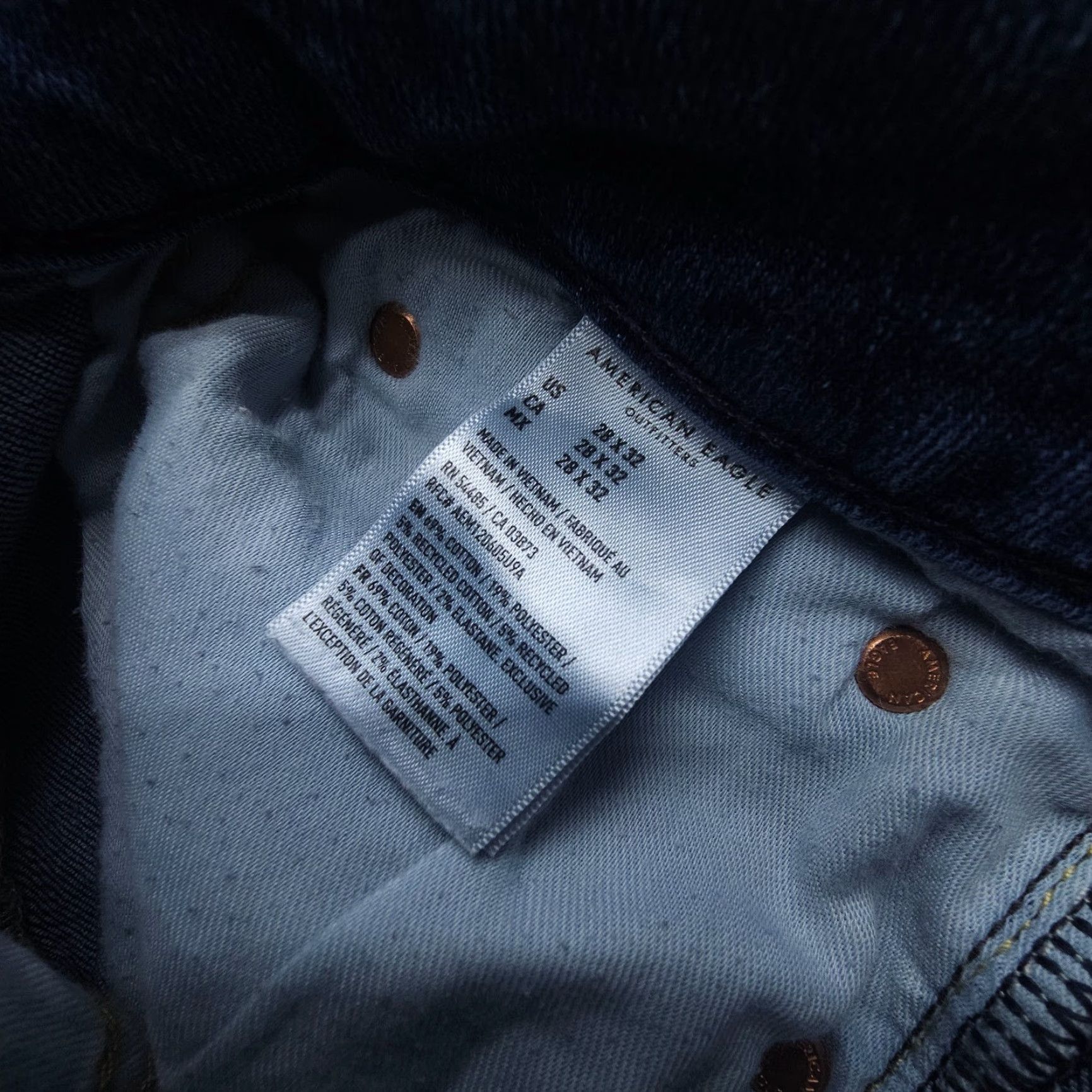 American Eagle Outfitters American Eagle Athletic Skinny Jeans Mens 28 x 32 (Actual 29" Insm) Airflex Tech Size US 28 / EU 44 - 4 Thumbnail