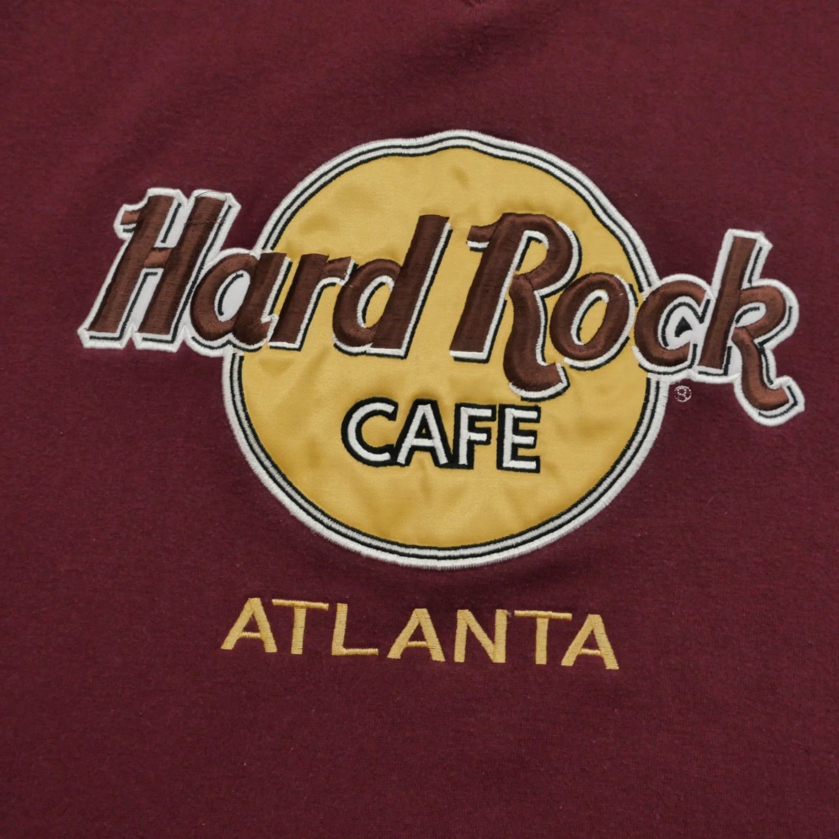 Hard Rock Cafe VINTAGE Hard Rock Cafe Sweatshirt Mens Pullover L Red 90s Logo Crew Neck Knit Winter Fur? Size US L / EU 52-54 / 3 - 2 Thumbnail