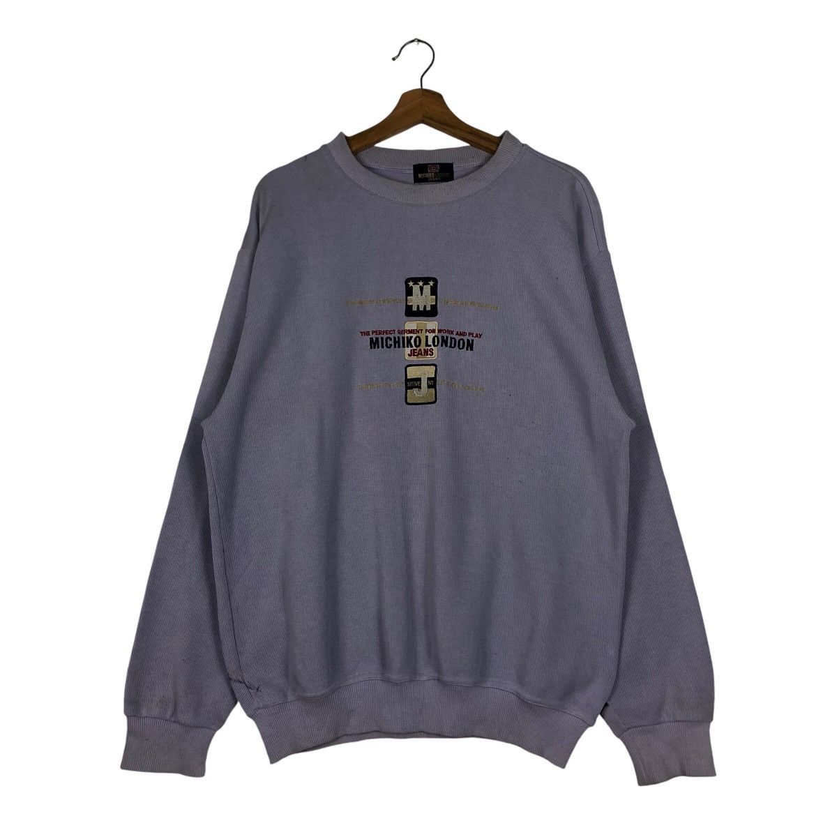 Japanese Brand × Vintage Vtg Sweatshirt Crewneck Michiko London Jean Embroidered Big Size US M / EU 48-50 / 2 - 2 Thumbnail