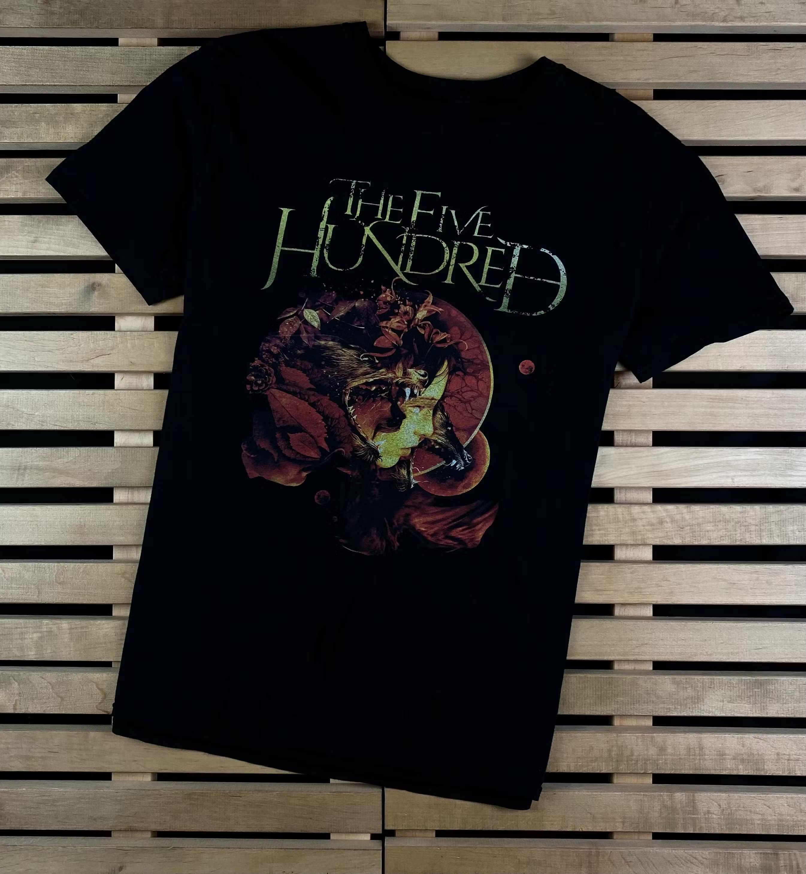 Band Tees × Vintage Mens Vintage T Shirt The Five Hundred Band Size L Size US L / EU 52-54 / 3 - 1 Thumbnail