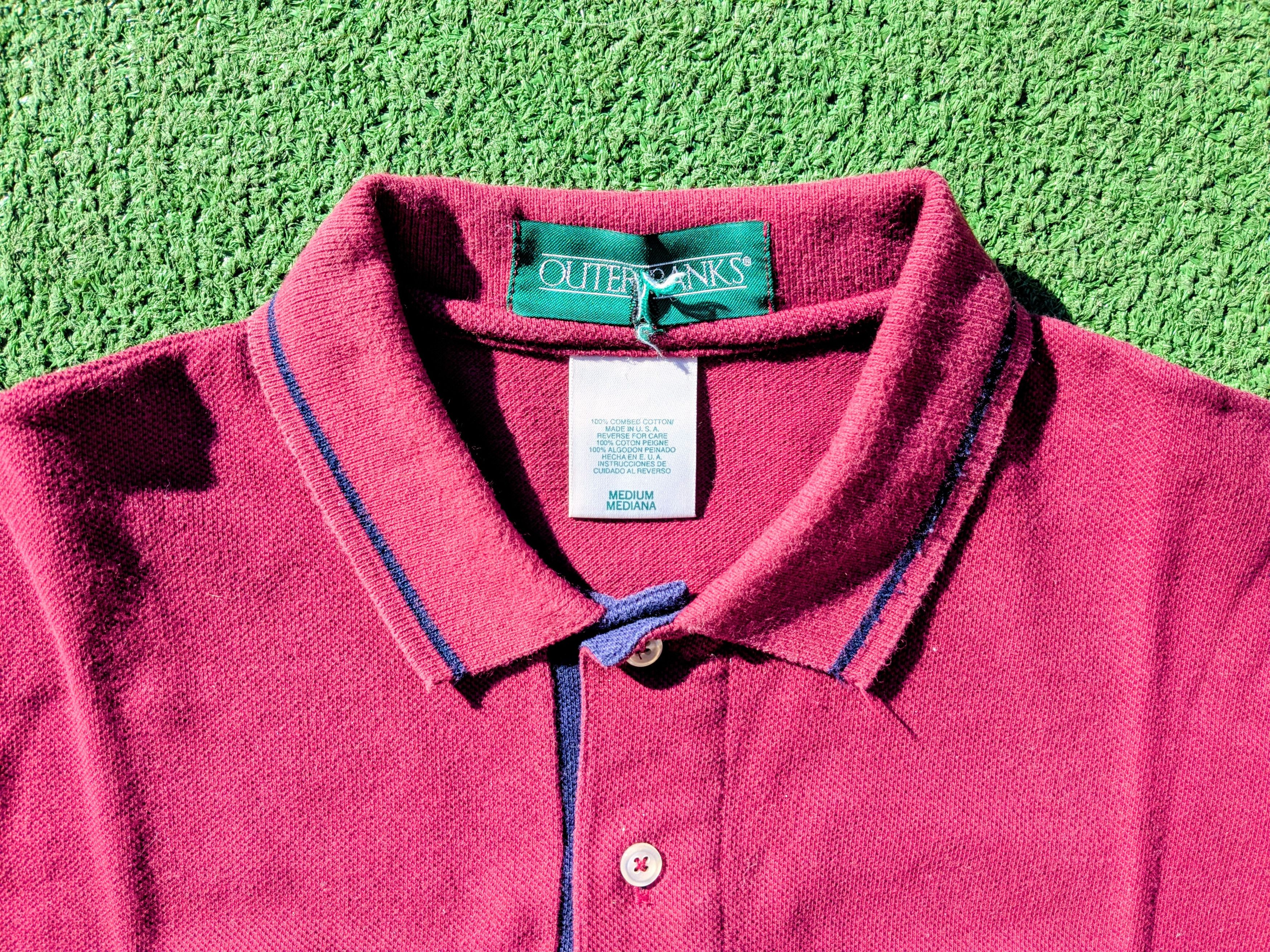 Other VTG Outer Banks 1990's USA-Made Cotton Classic Polo Shirt Size US M / EU 48-50 / 2 - 3 Thumbnail