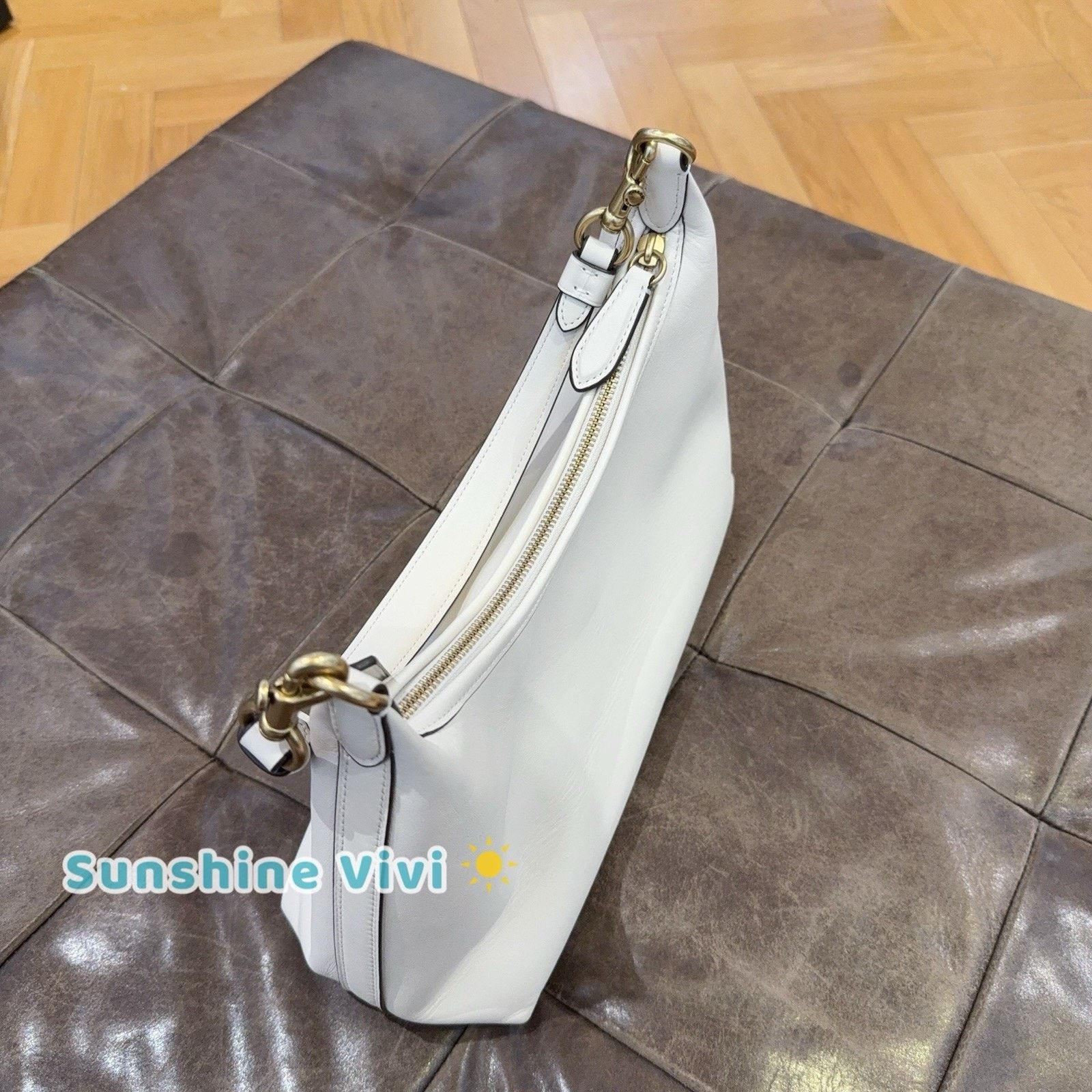 Coach NWT COACH Juliet Shoulder Bag Crossbody Leather CR981 Chalk Size ONE SIZE - 3 Thumbnail