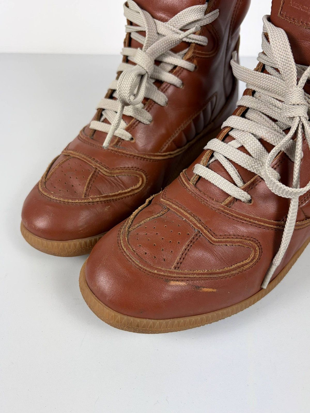 Maison Margiela 2012 Maison Margiela leather high top GAT Size US 8 / EU 41 - 9 Thumbnail