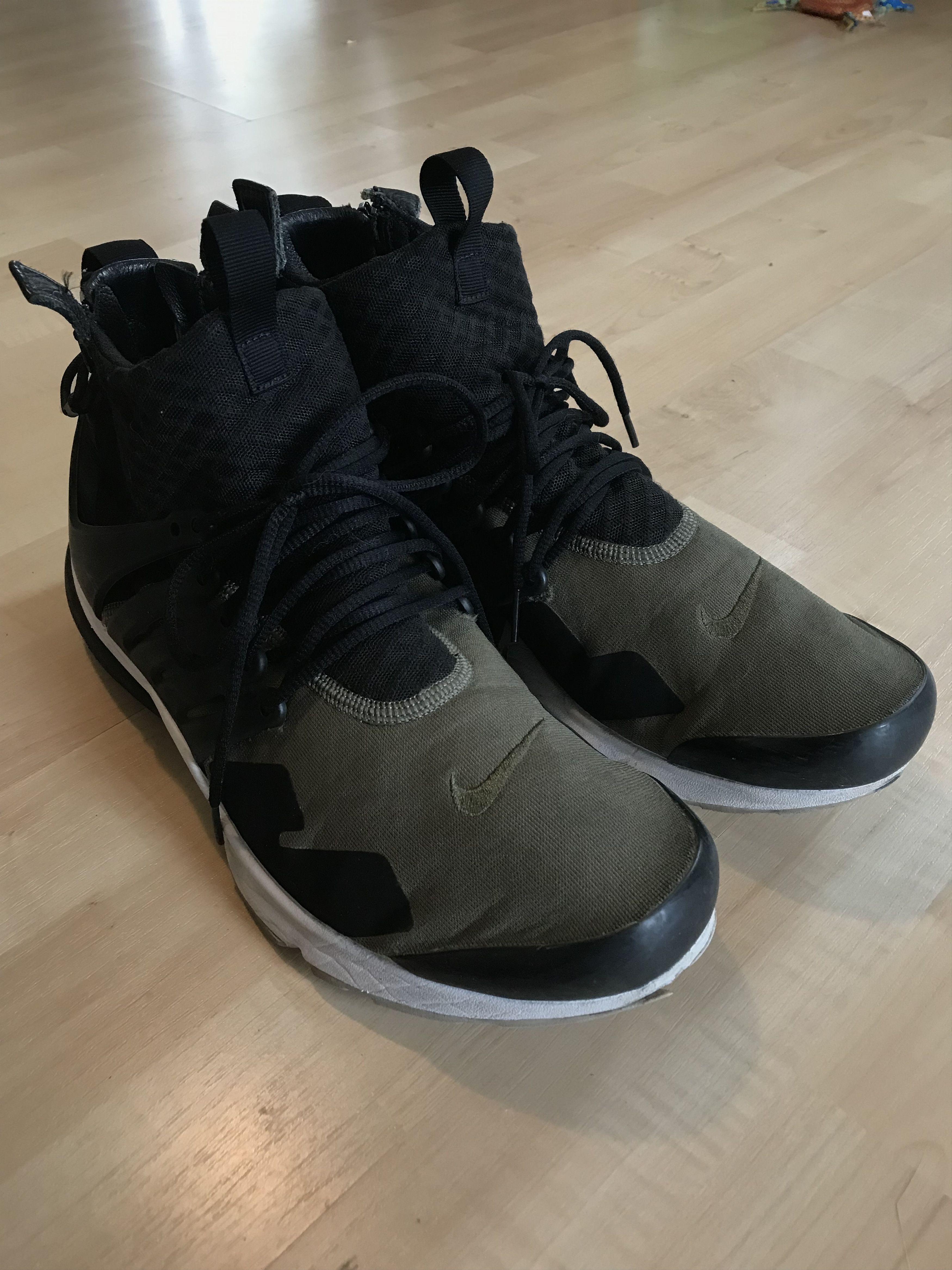 Acronym × Nike Acronym Nike Air Presto Mid Olive Large Size US 11 / EU 44 - 5 Thumbnail