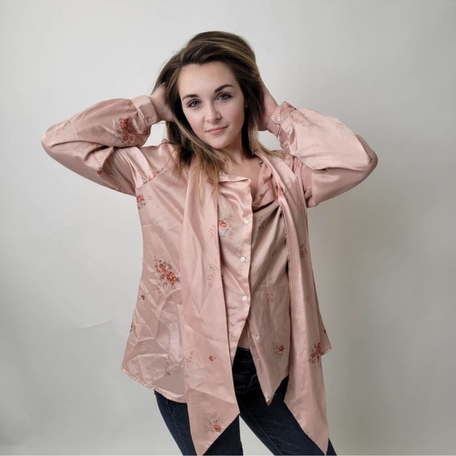 Vintage Vintage 80’s Secretary Top Size L / US 10 / IT 46 - 5 Thumbnail
