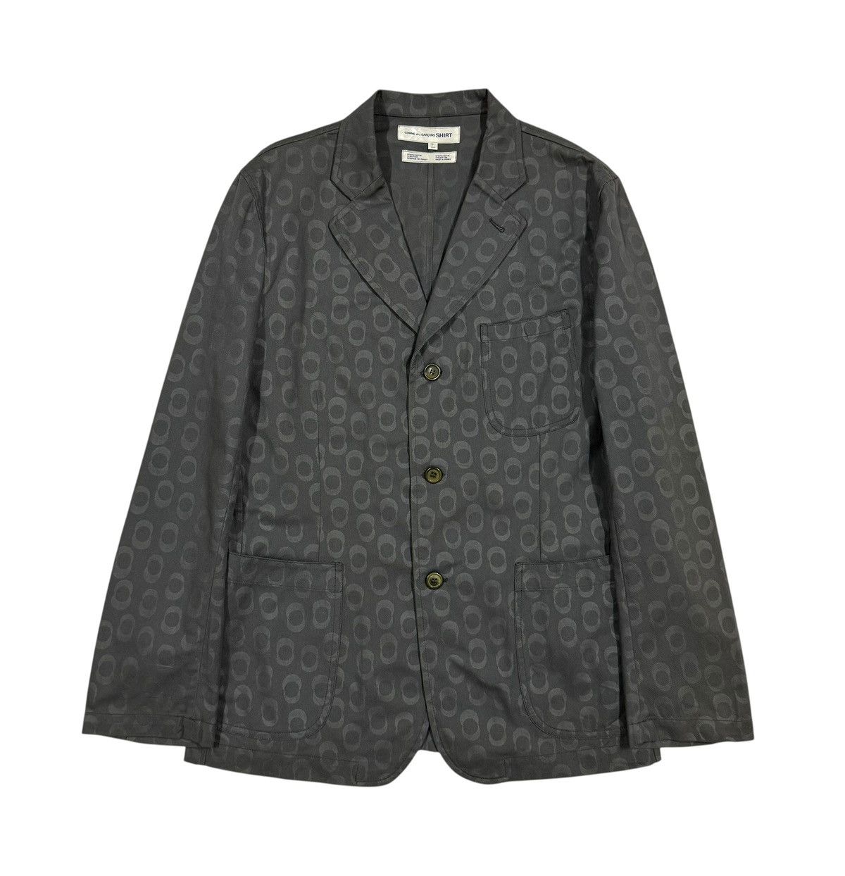 Comme des Garcons Homme Plus Comme Des Garcons SHIRT Printed Mad Coat Jacket France Size 40L - 1 Thumbnail