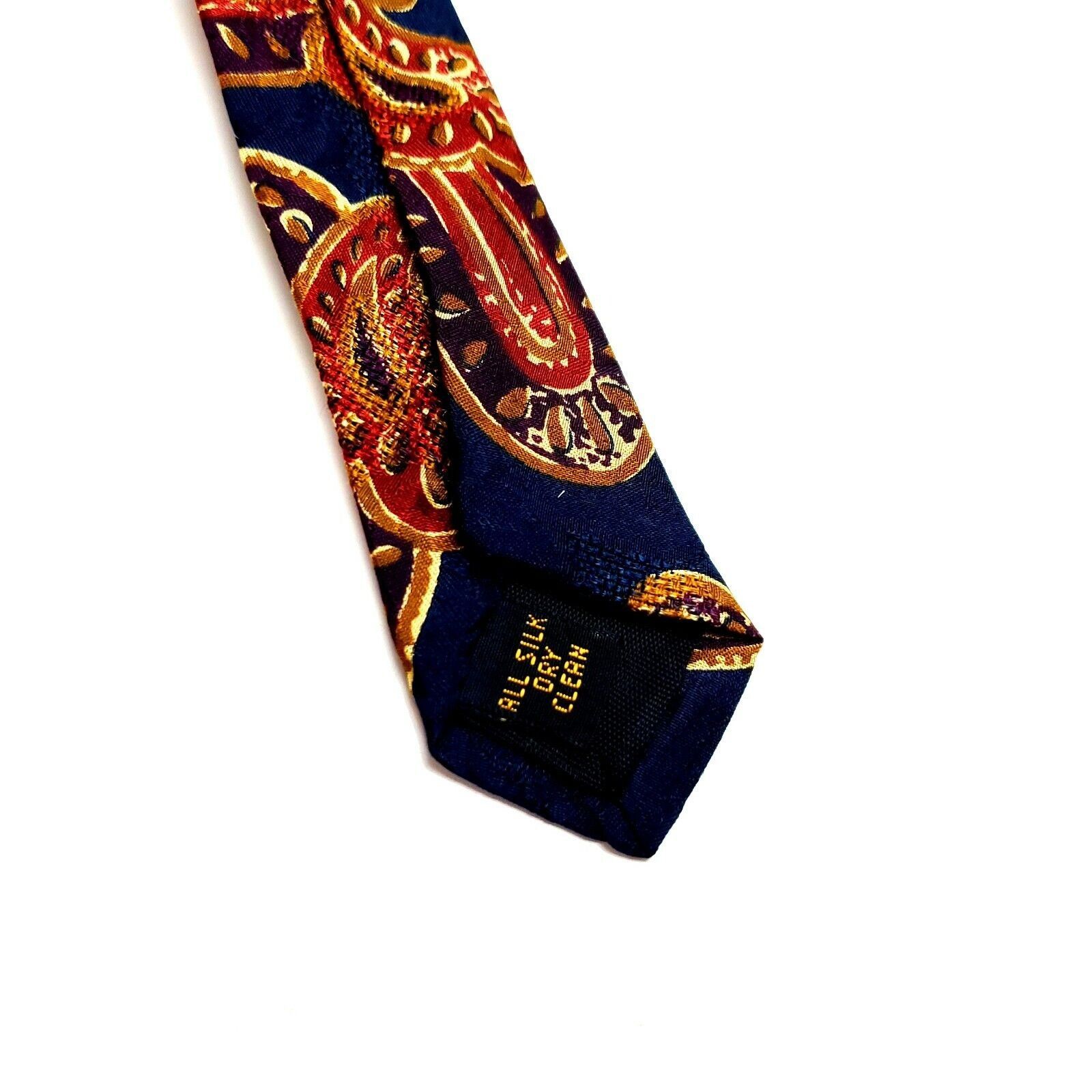 Aquascutum Aquascutum London Silk Tie Blue Paisley Print Size ONE SIZE - 4 Thumbnail