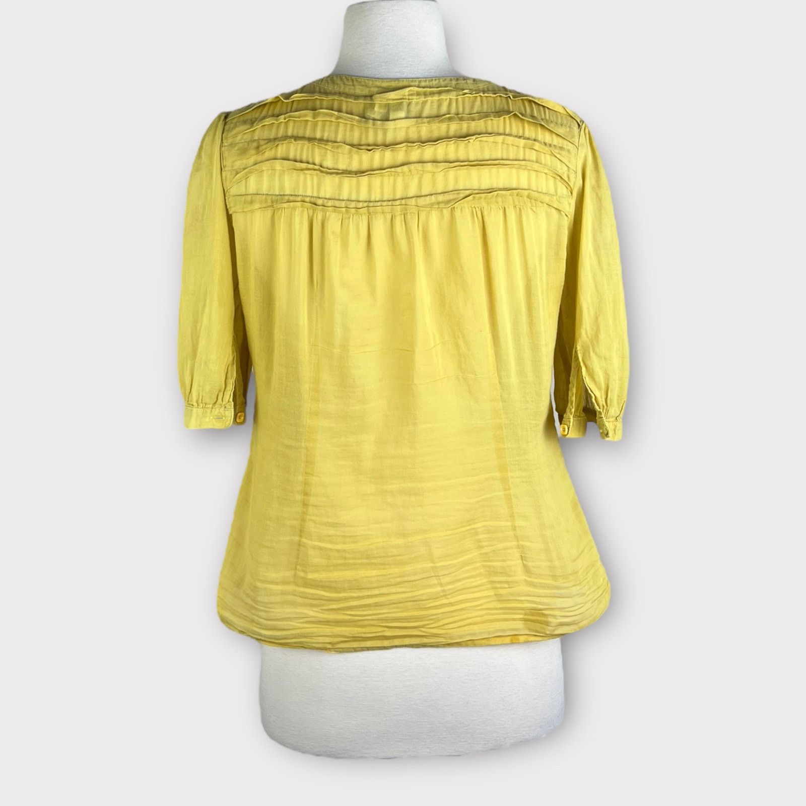 Fossil Fossil | Vintage Y2K Button Down Blouse | Small Size S / US 4 / IT 40 - 3 Thumbnail