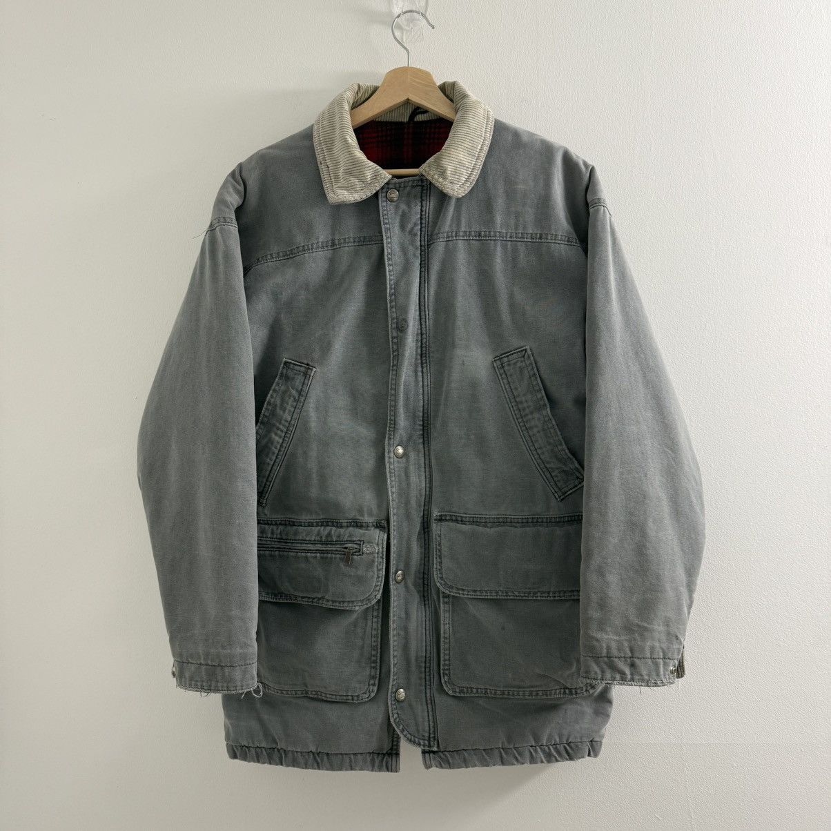 Woolrich Woolen Mills Vintage Woolrich Blanket Lined Canvas Chore Coat Jacket 90s Size US M / EU 48-50 / 2 - 1 Thumbnail