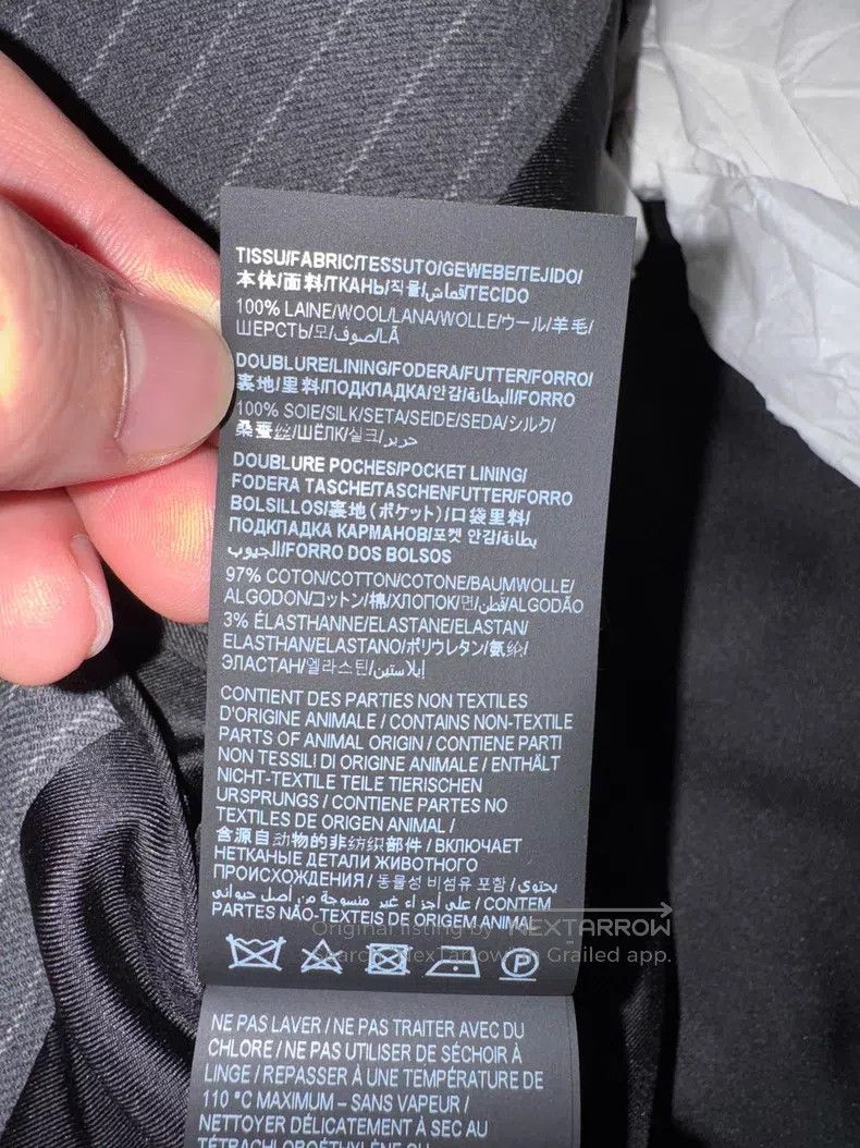 Saint Laurent Paris Saint Laurent Paris Flannel Double-breasted Men's Suit Jac Size US M / EU 48-50 / 2 - 6 Thumbnail