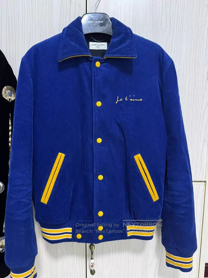 Saint Laurent Paris Saint Laurent Paris Corduroy Baseball Jacket i Size US S / EU 44-46 / 1 - 1 Thumbnail