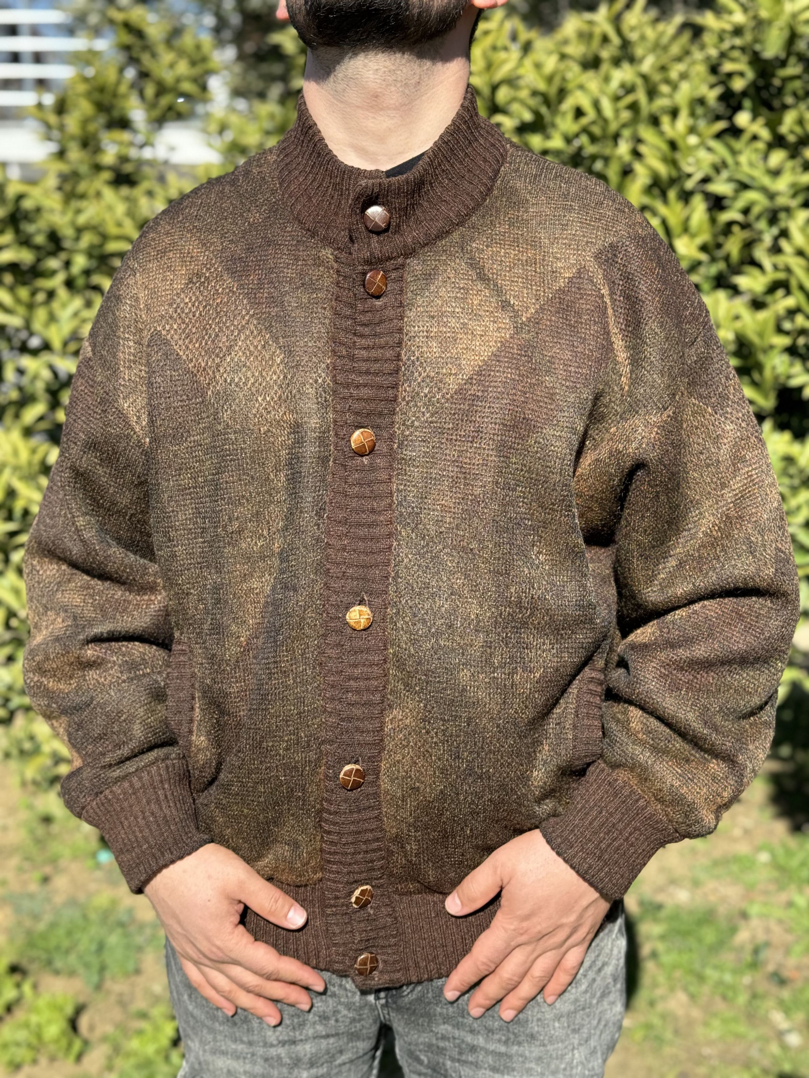 1996 Ermenegildo Zegna Mohair Bomber Retro Archive Size 52 L