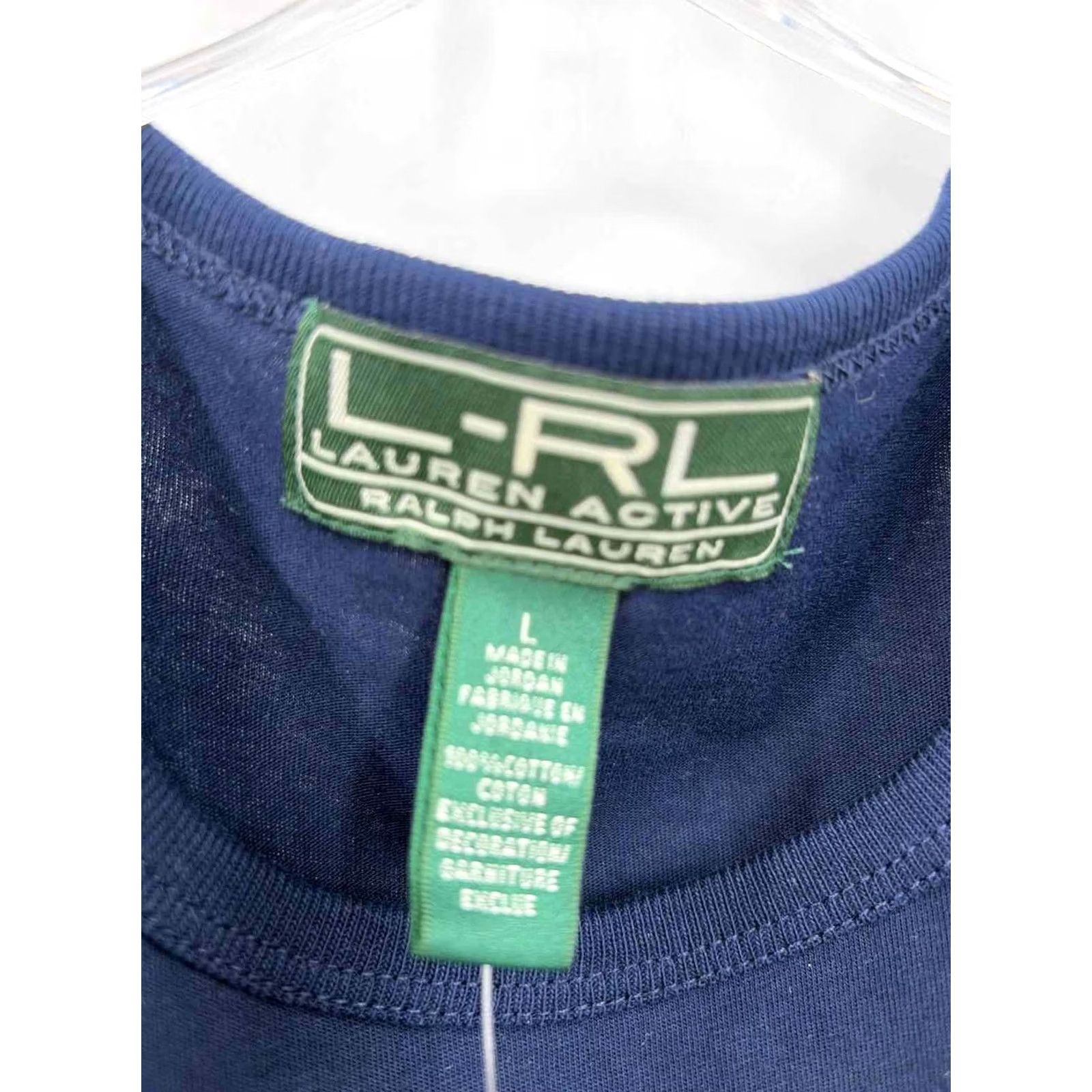 Vintage Lauren Pre-Owned Navy Size Large T-shirt Size L / US 10 / IT 46 - 3 Thumbnail
