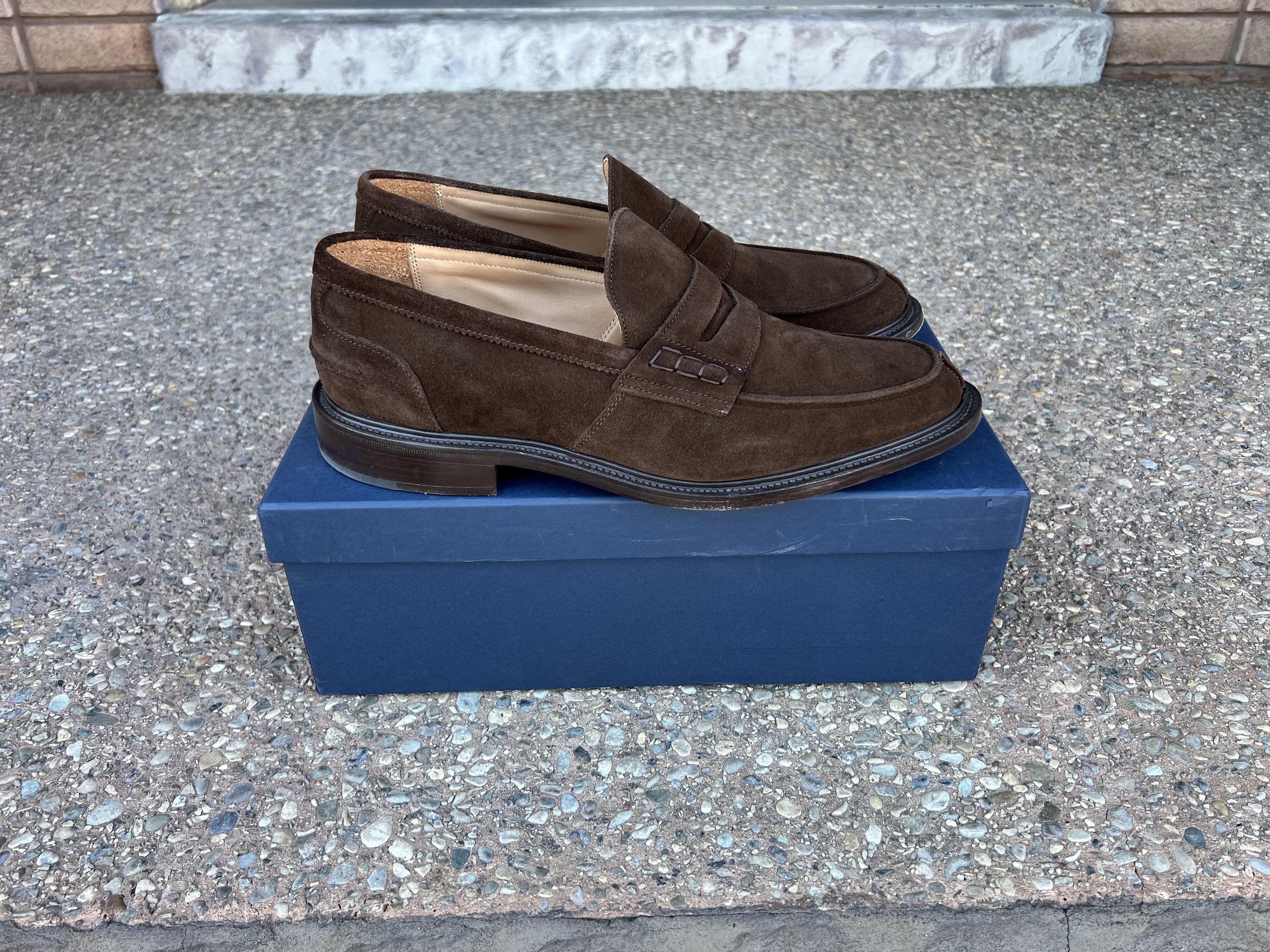 Tricker's Trickers James Penny Loafer - Chocolate Suede UK 11 Size US 12 / EU 45 - 1 Thumbnail