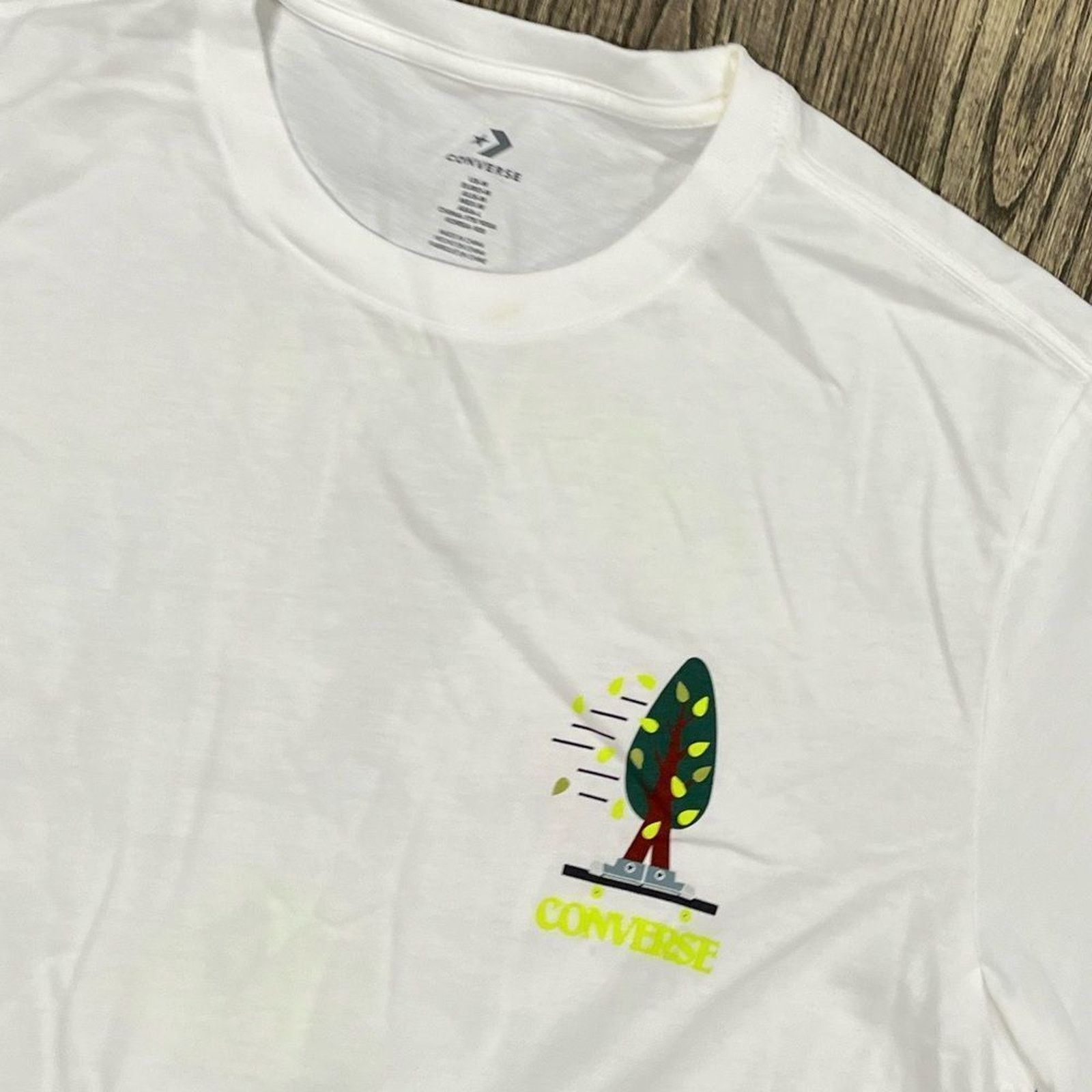 Converse NWOT Converse All Star T-Shirt Short Sleeve Crewneck White M Size US M / EU 48-50 / 2 - 2 Thumbnail