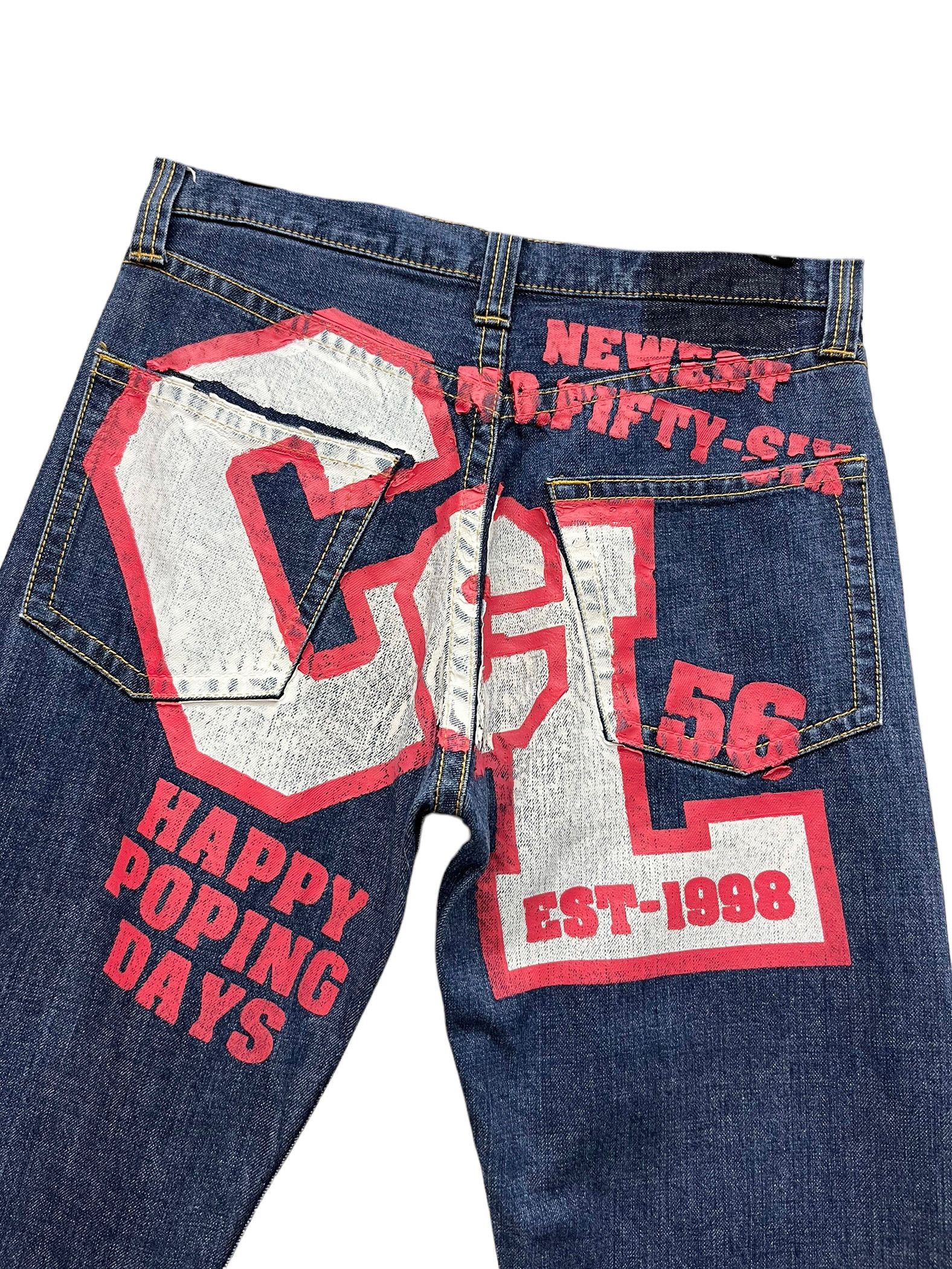 🔥VERY RARE💥90’s CO&LU Big Print Blue Denim