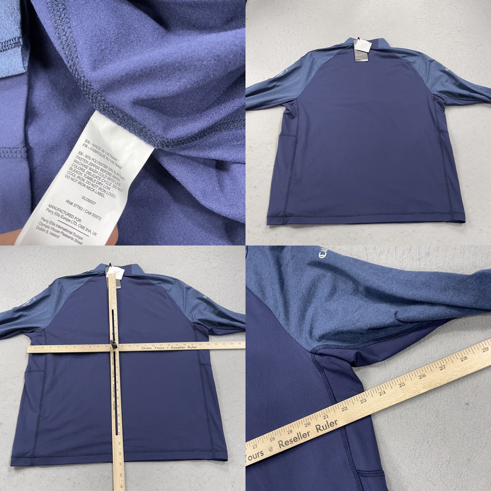 Callaway Callaway Golf Jacket Mens Large Blue 1/4 Zip Logo NWT SD Size US L / EU 52-54 / 3 - 8 Thumbnail