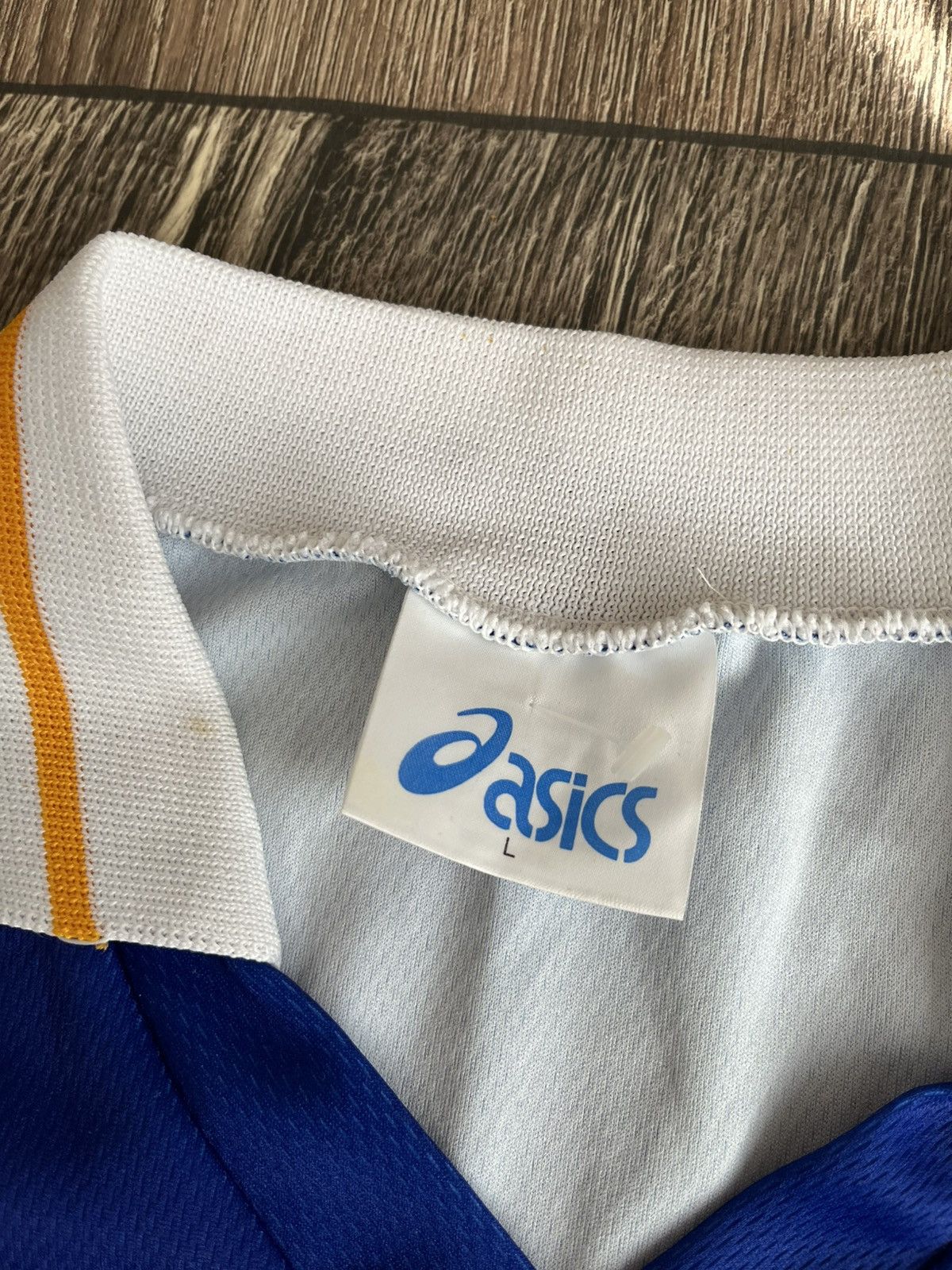 Asics Vintage Leeds Rhinos Asics 1996 Rugby League Jersey Size US L / EU 52-54 / 3 - 6 Thumbnail