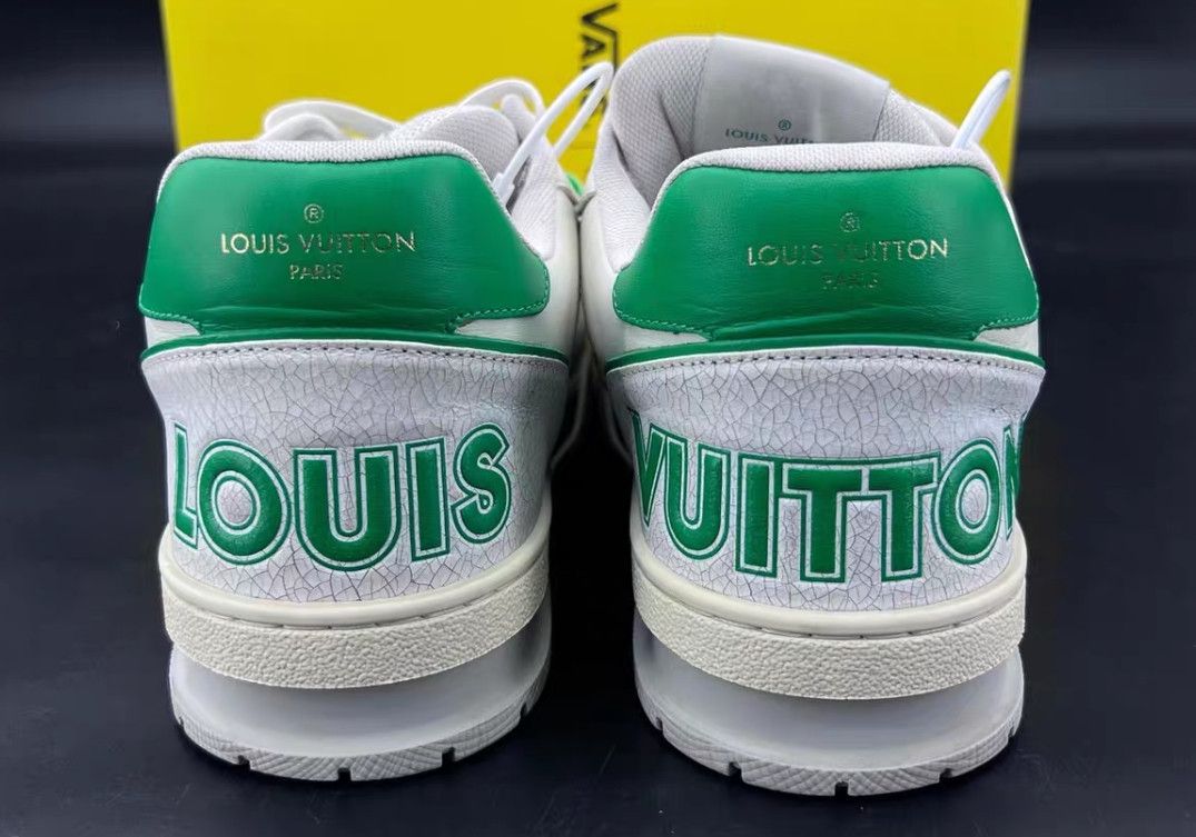Louis Vuitton Louis Vuitton Vintage Trainer Sneakers in White and Green - Size US 7.5 / EU 40-41 - 10 Thumbnail