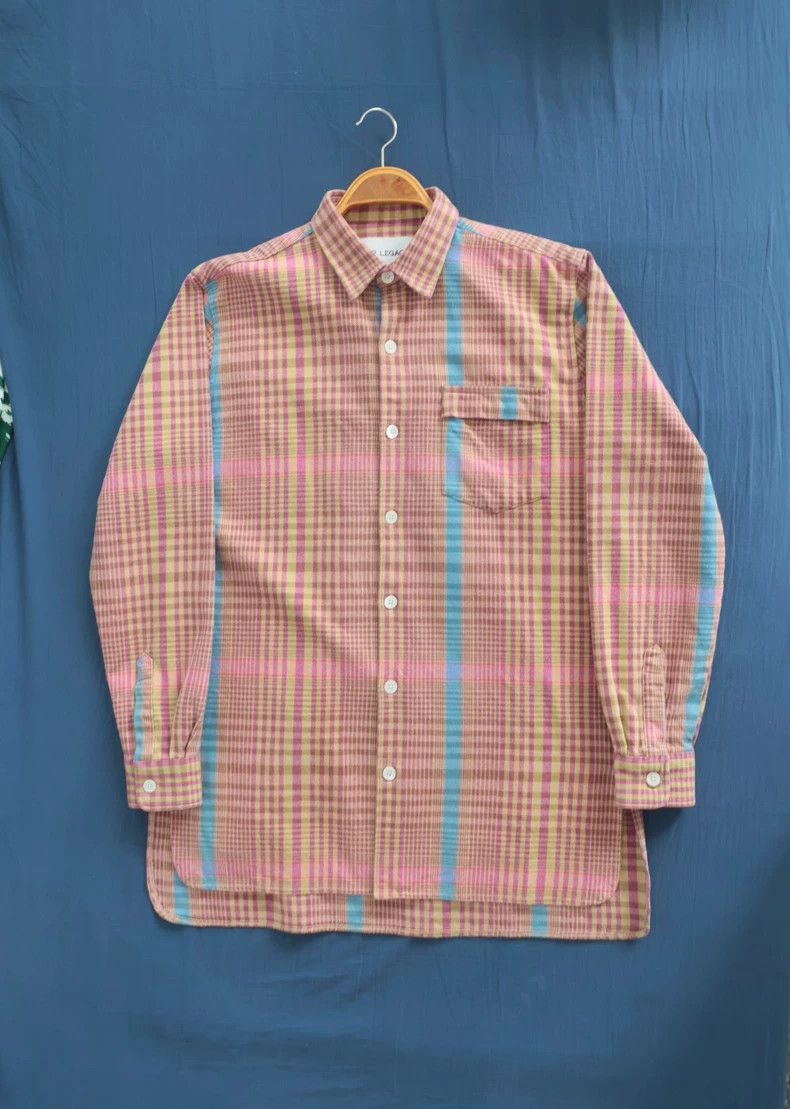 Our Legacy Our Legacy size48 Pink flannel plaid shirt Size US M / EU 48-50 / 2 - 1 Thumbnail