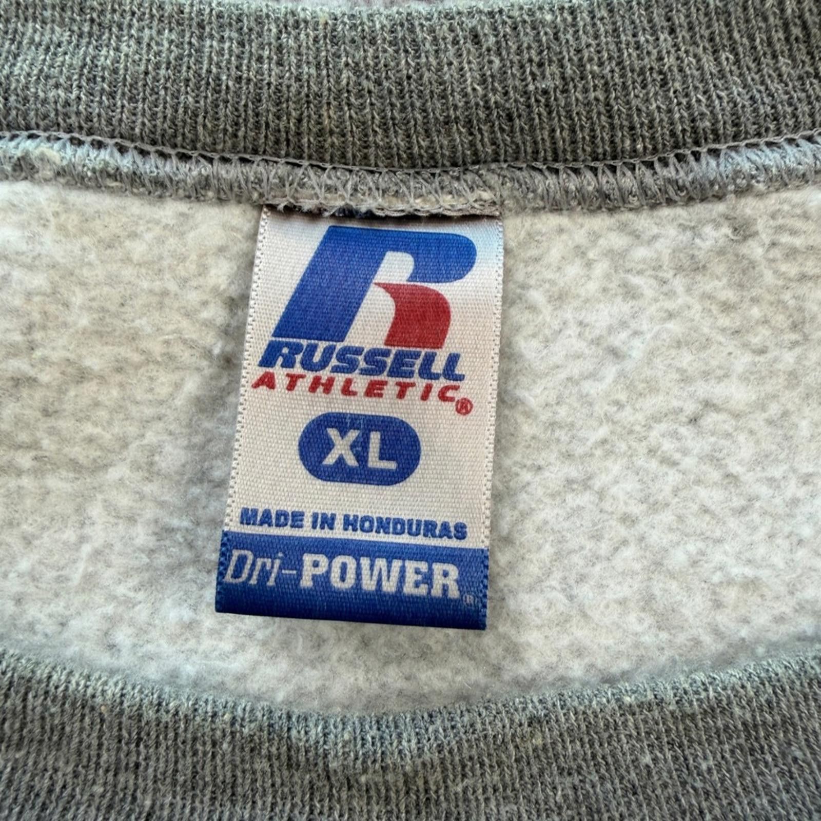 Russell Athletic LSU Tigers Crewneck Sweatshirt Mens XL Gray Dri-Power Fleece Size US XL / EU 56 / 4 - 4 Thumbnail