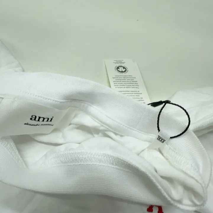 AMI AMI Love Logo Embroidered Short Sleeve T-shirt -2507 Size US XXL / EU 58 / 5 - 6 Thumbnail