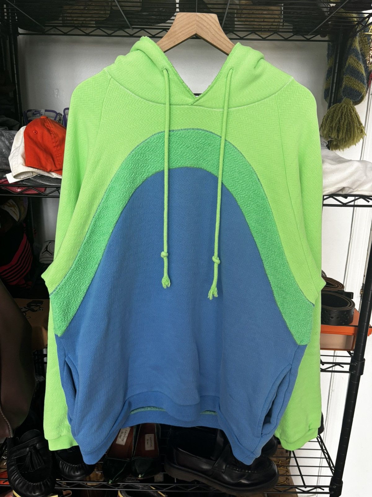 ERL Erl Rainbow ERL Rainbow Erl anit-Panellec Drawstring hoodie Size US M / EU 48-50 / 2 - 1 Thumbnail