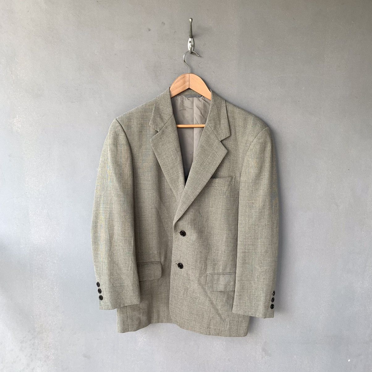 image of Vintage Christian Dior Monsieur Blazer in Grey, Men's (Size Small)