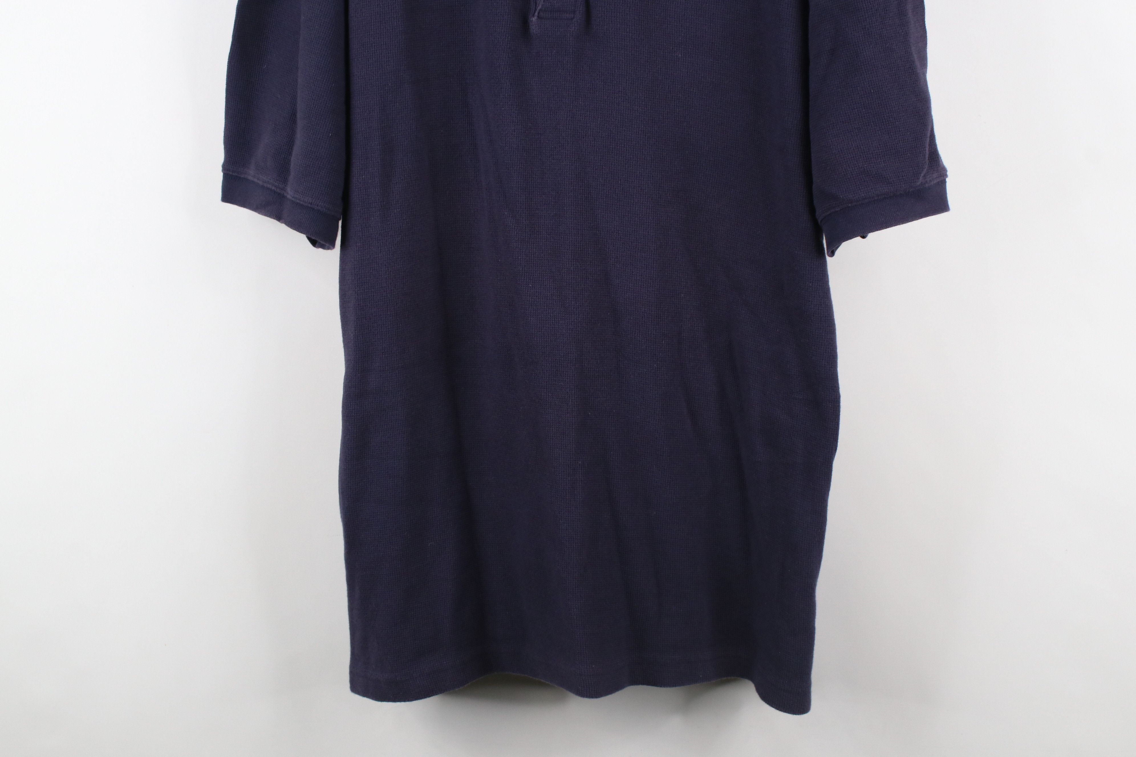 Eddie Bauer × Vintage Vintage 90s Eddie Bauer Thermal Waffle Knit Henley T-Shirt Size US XL / EU 56 / 4 - 3 Thumbnail